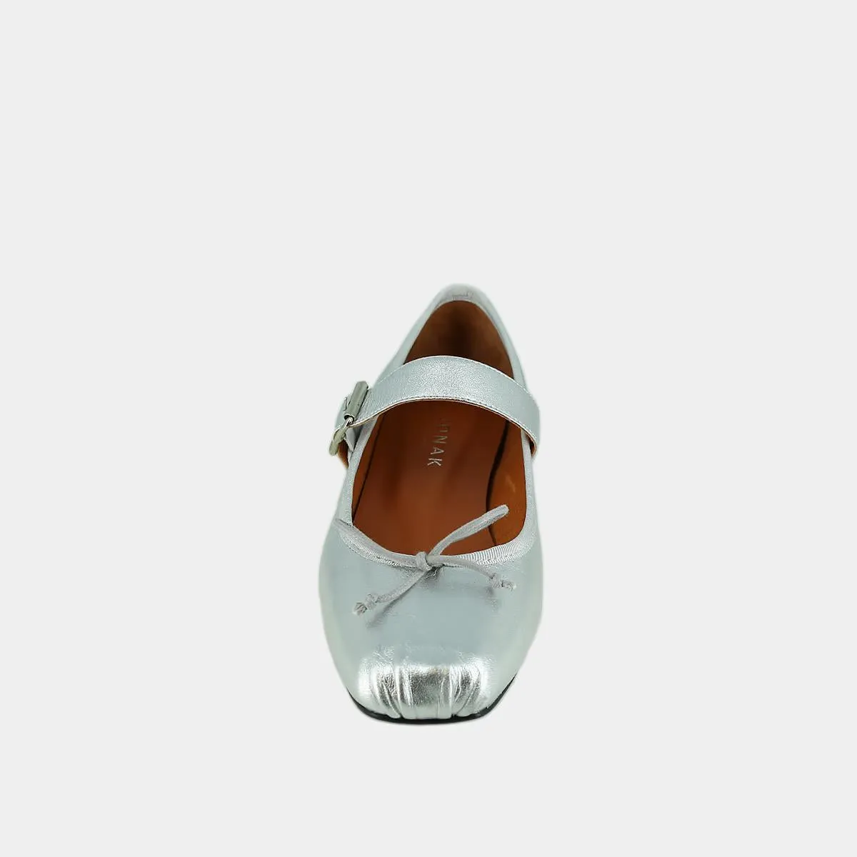 264-lise Dominante Cuir Metal Argent
