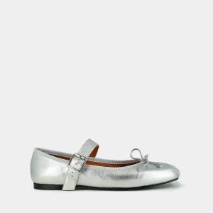 264-lise Dominante Cuir Metal Argent
