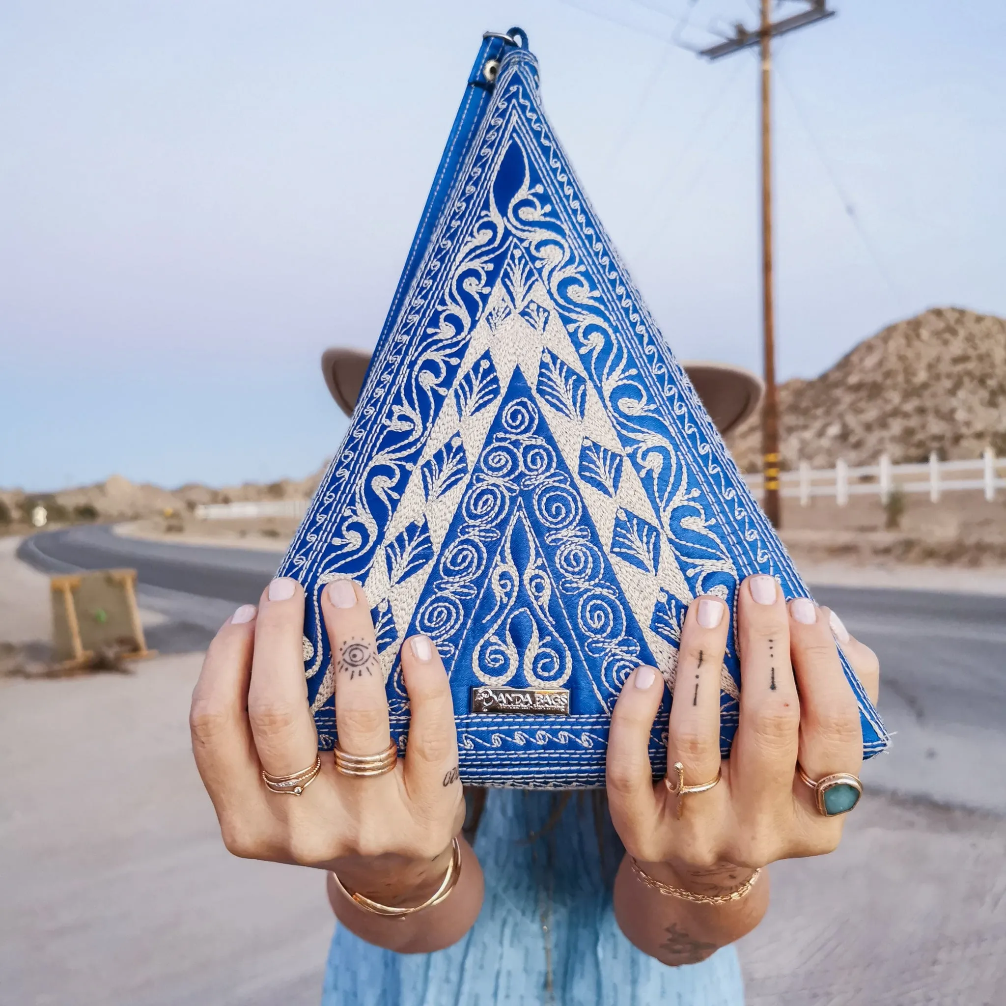 Aman Pyramid Clutch