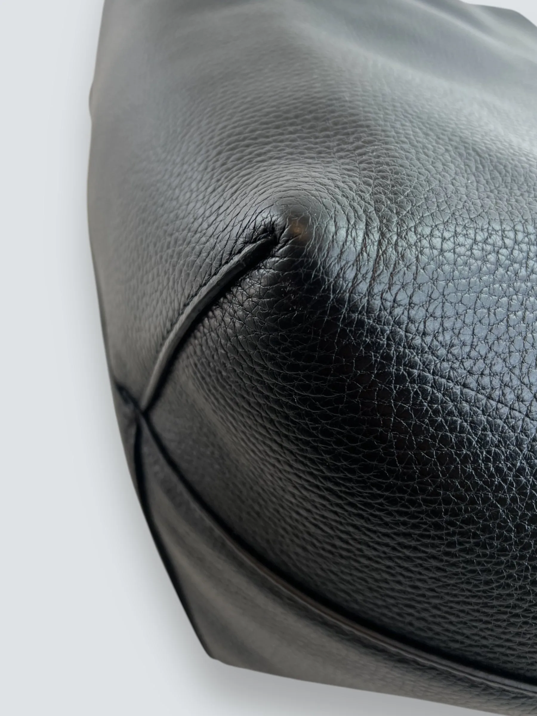 Anine Bing Black Leather Lili Medium Tote
