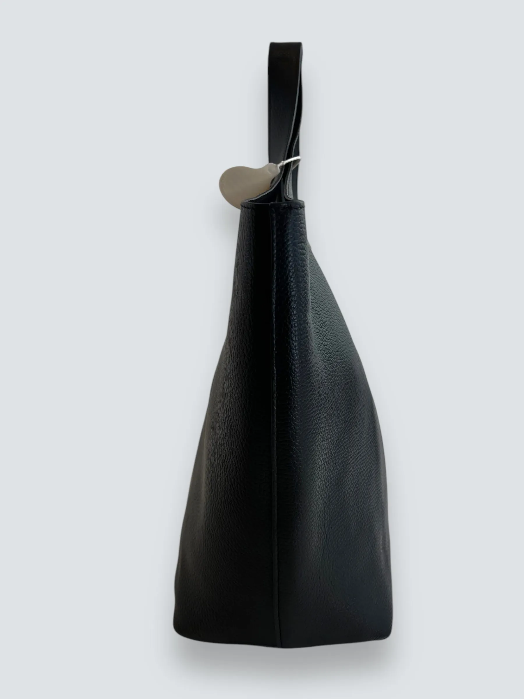 Anine Bing Black Leather Lili Medium Tote