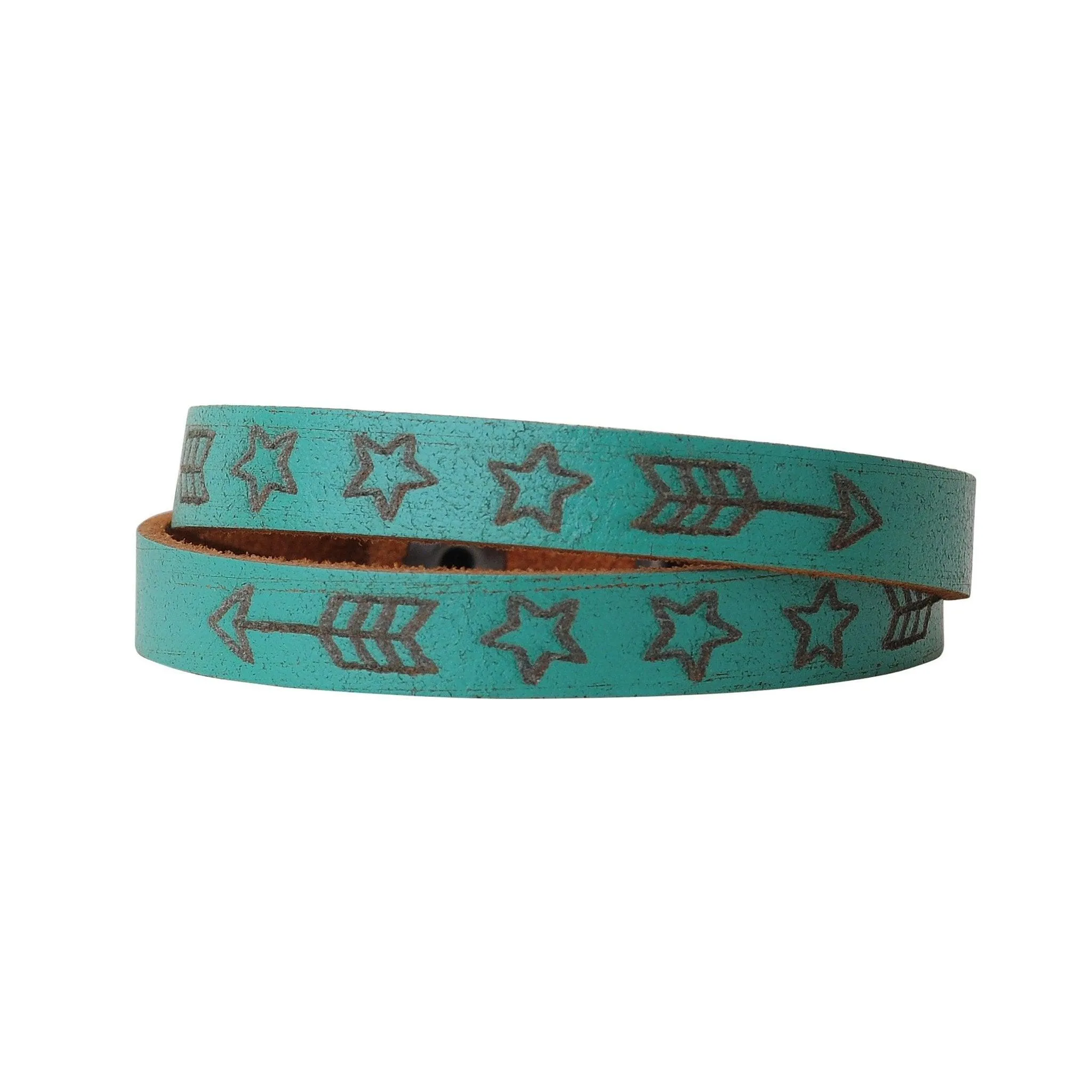 Arrow and Star tooled bracelet