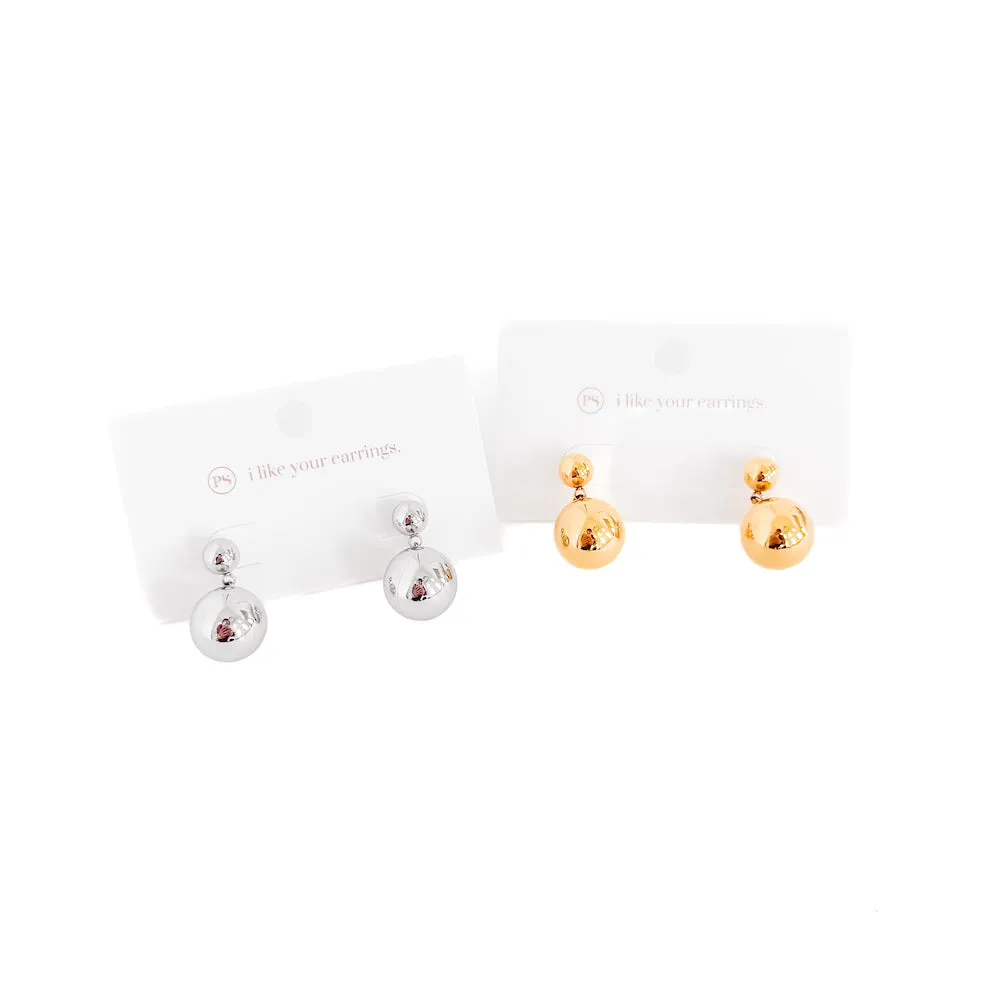 Bev Ball Drop Earrings - WATERPROOF