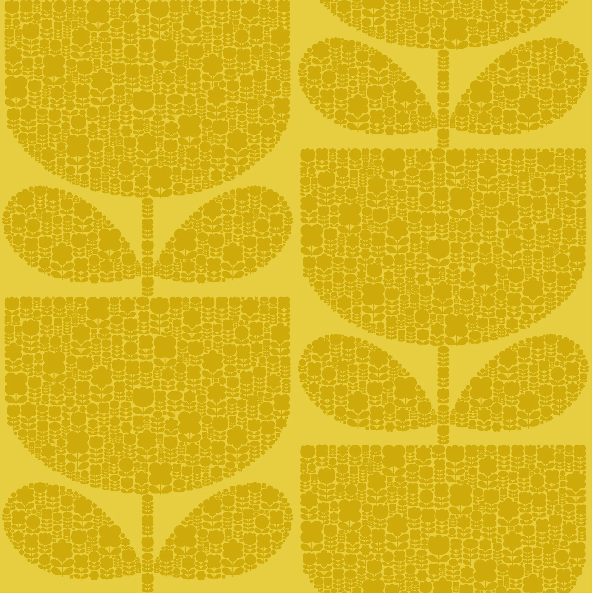 Block Garden Wallpaper - 70cm x 10m