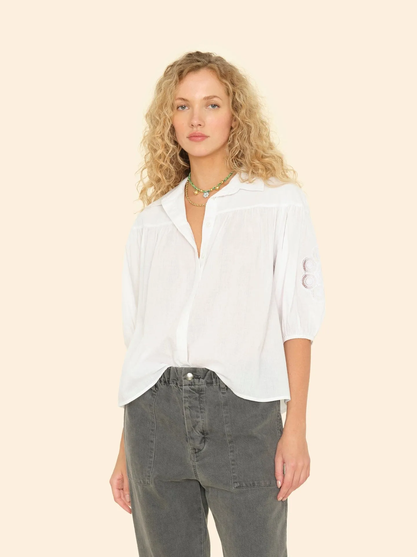Blouse X5cfc010 Kenza Top White