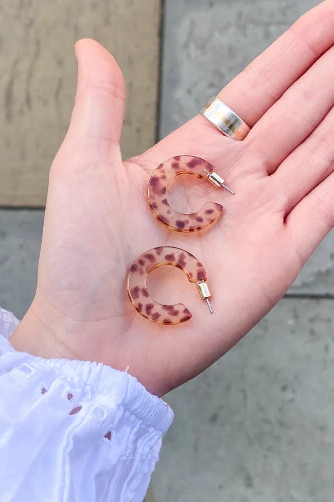 B.M.L Marseille Resin Brown Earrings