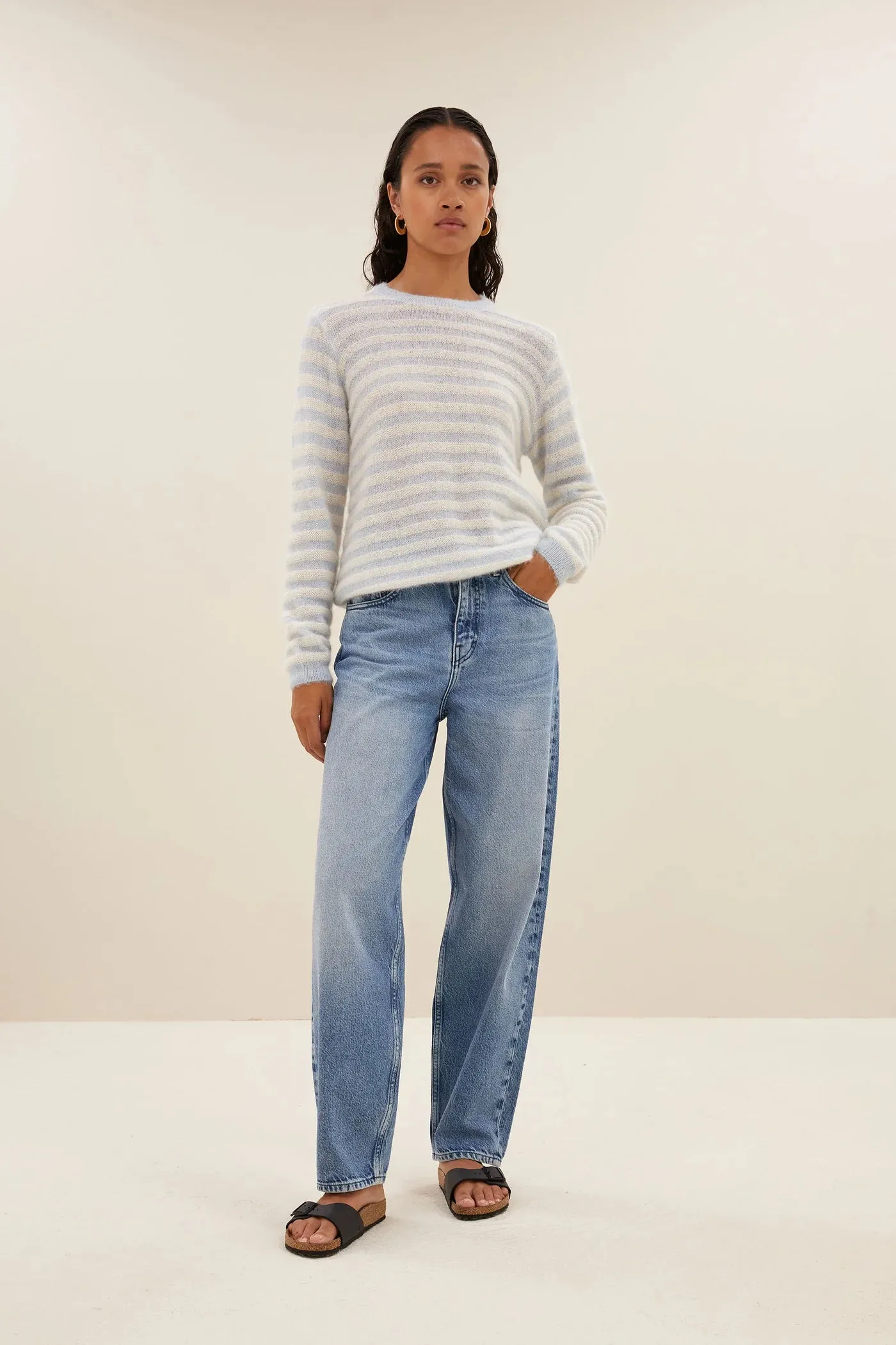 By-Bar Gwen Blue Stripe Pullover