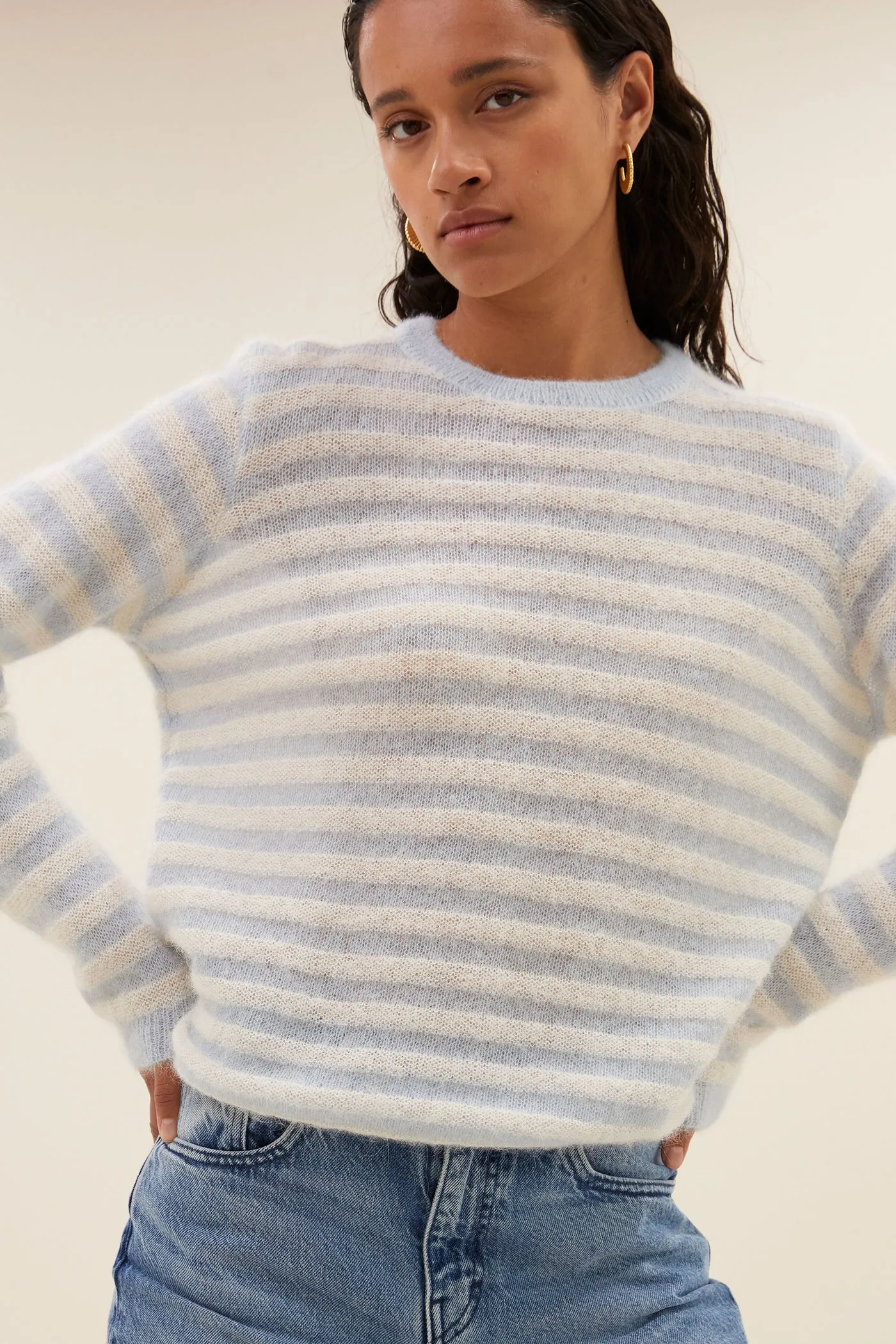 By-Bar Gwen Blue Stripe Pullover
