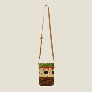 Camino Phone Pouch - Block Flower Almond