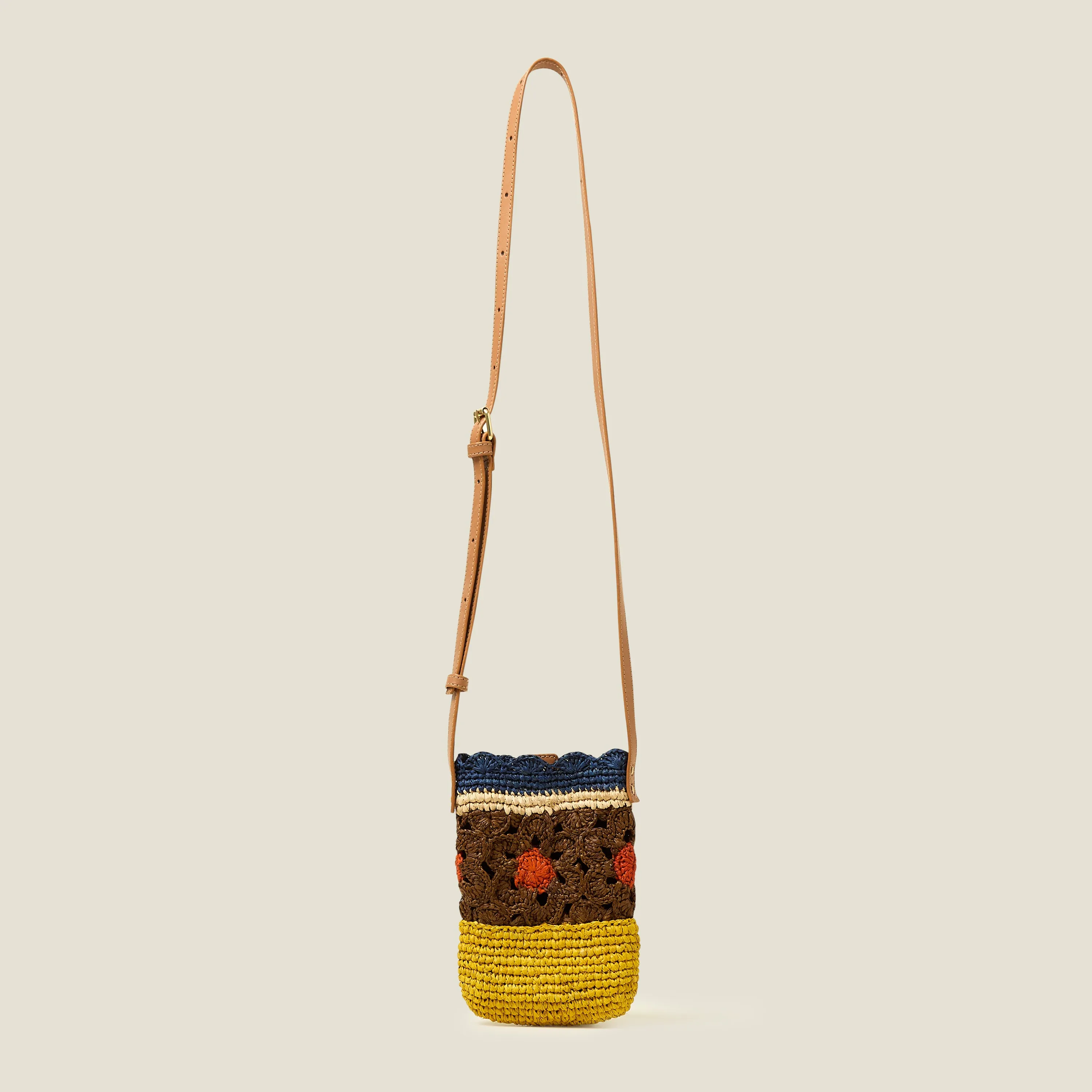 Camino Phone Pouch - Block Flower Cocoa