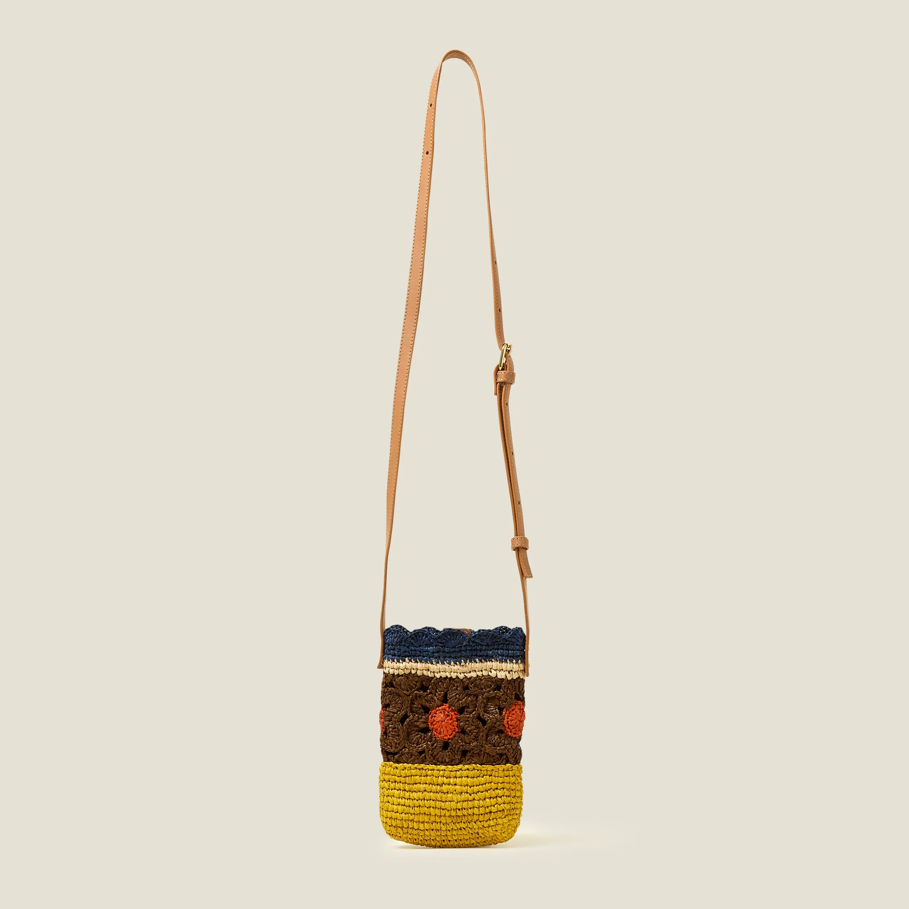 Camino Phone Pouch - Block Flower Cocoa