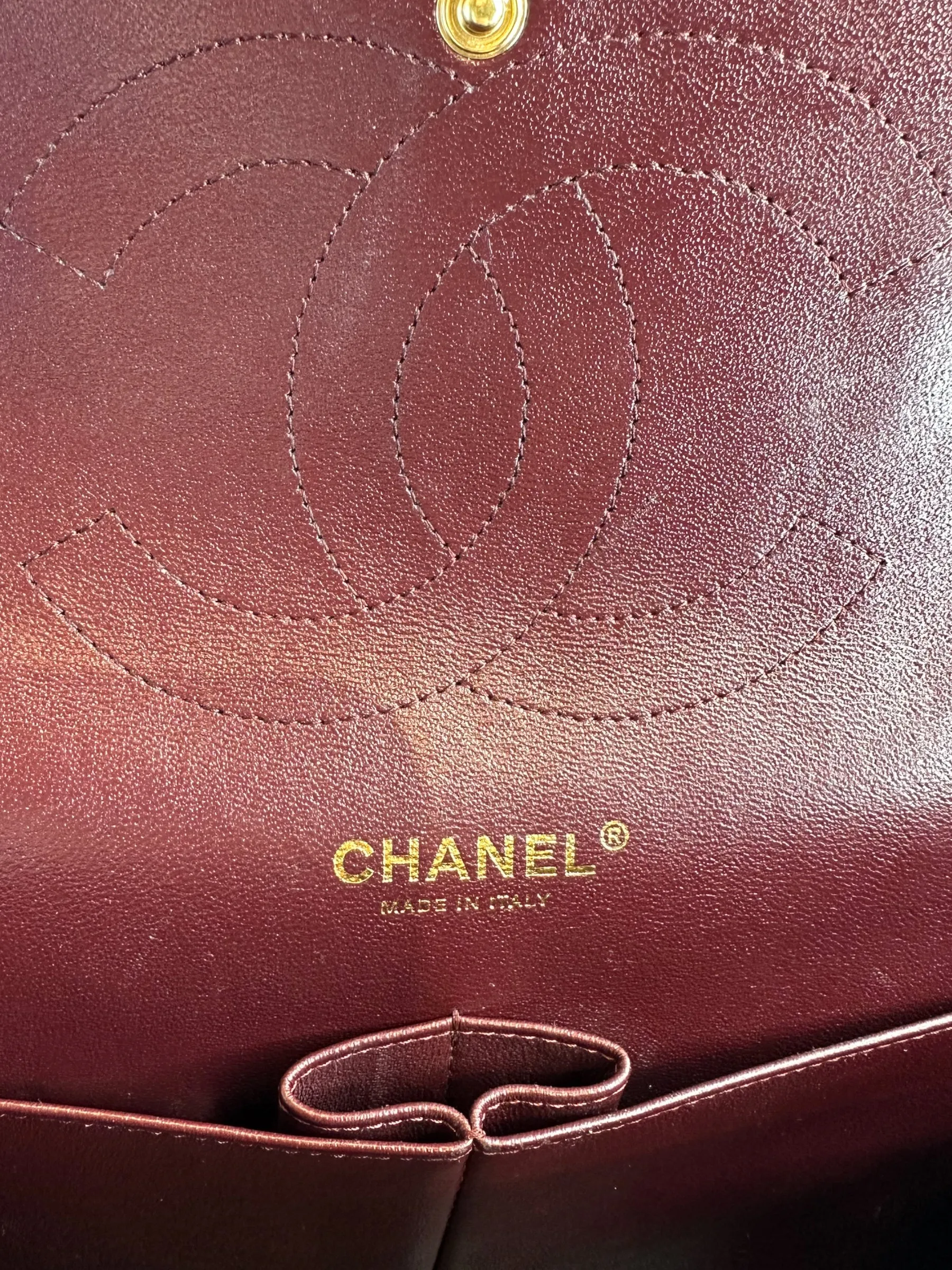 Chanel Black Caviar Leather Jumbo Double Flap