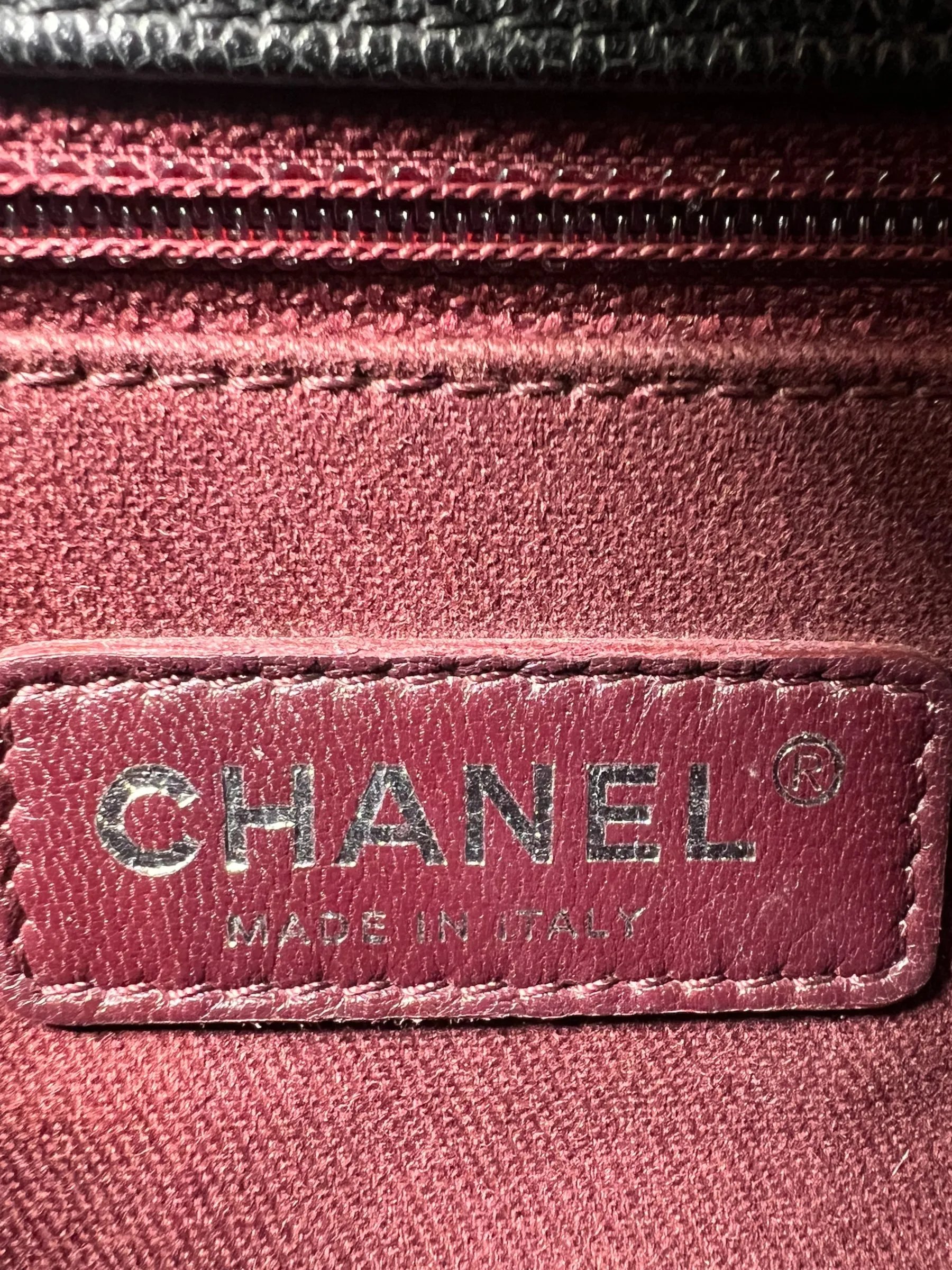 Chanel Black Caviar Quilted  Leather Coco Top  Handle Handbag