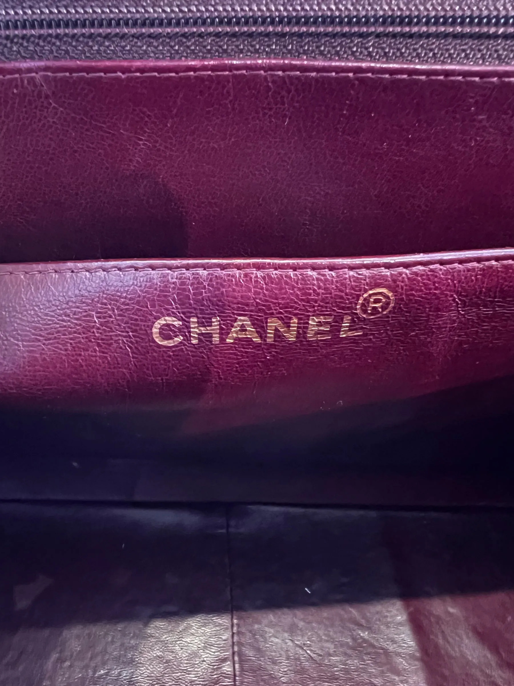 Chanel Black Lambskin Leather Maxi Shoulder Bag