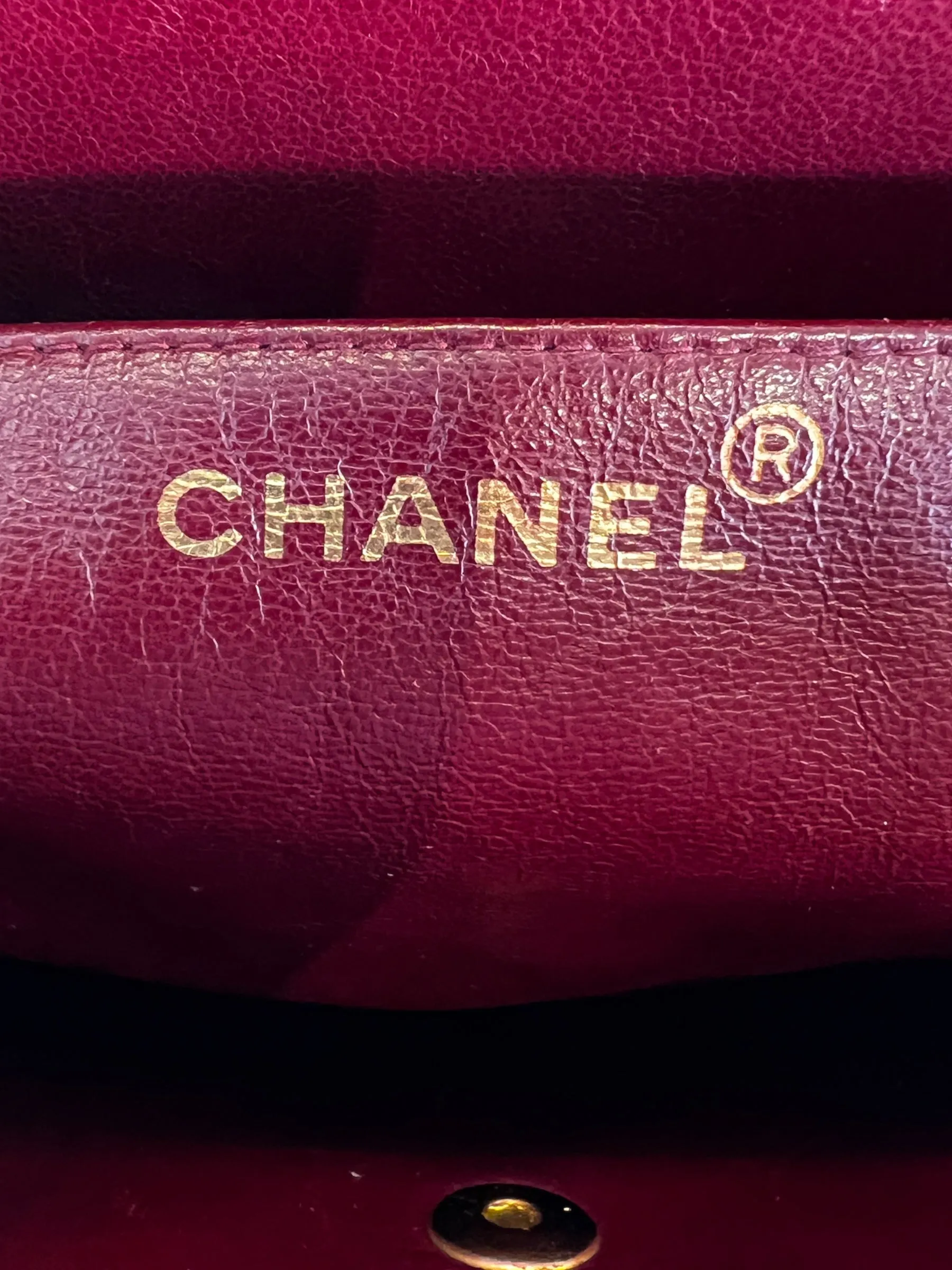 Chanel Black Lambskin Leather Maxi Shoulder Bag