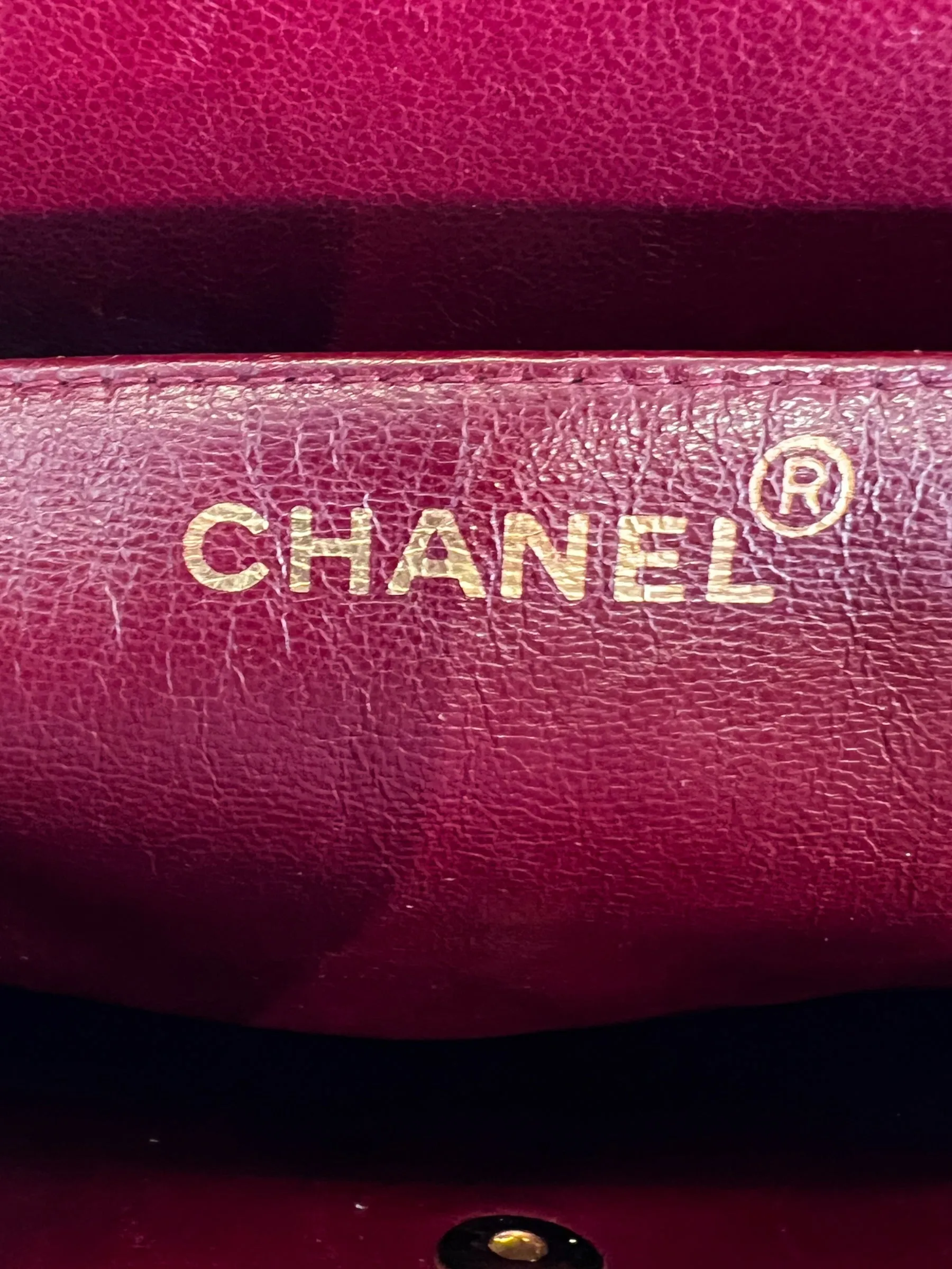 Chanel Black Lambskin Leather Maxi Shoulder Bag