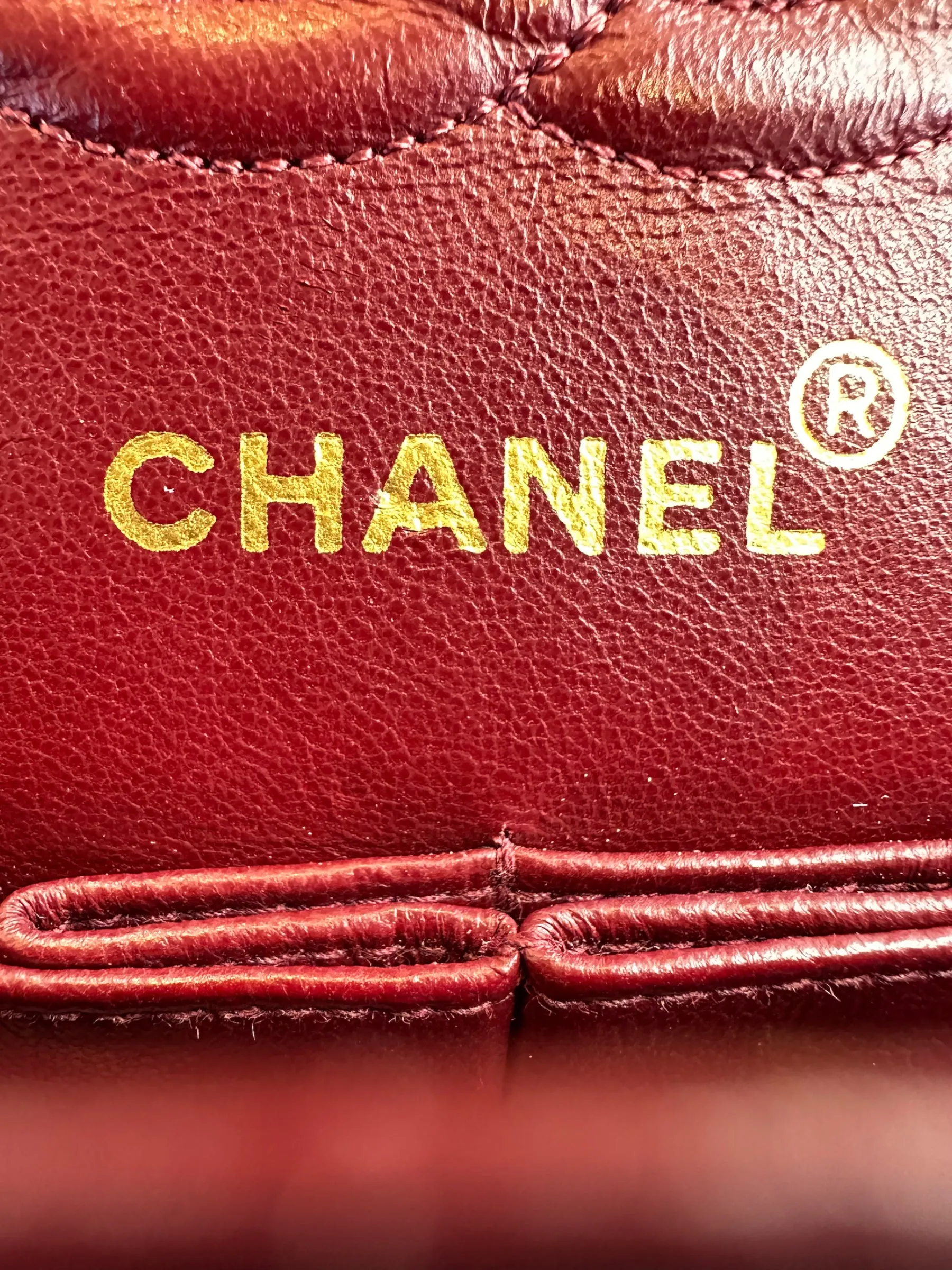 Chanel Black Lambskin Leather Medium Double Flap