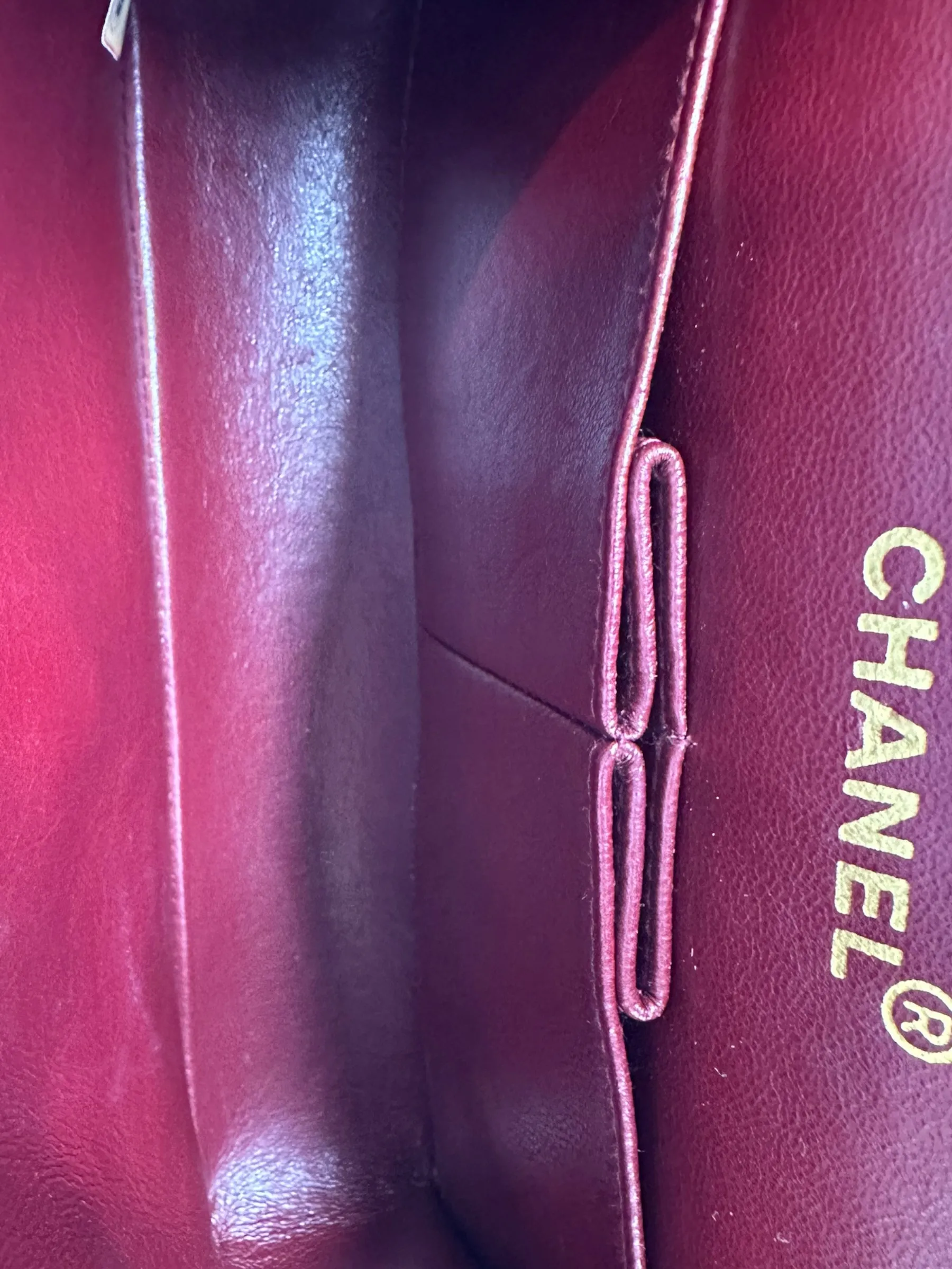 Chanel Black Lambskin Leather Medium Double Flap