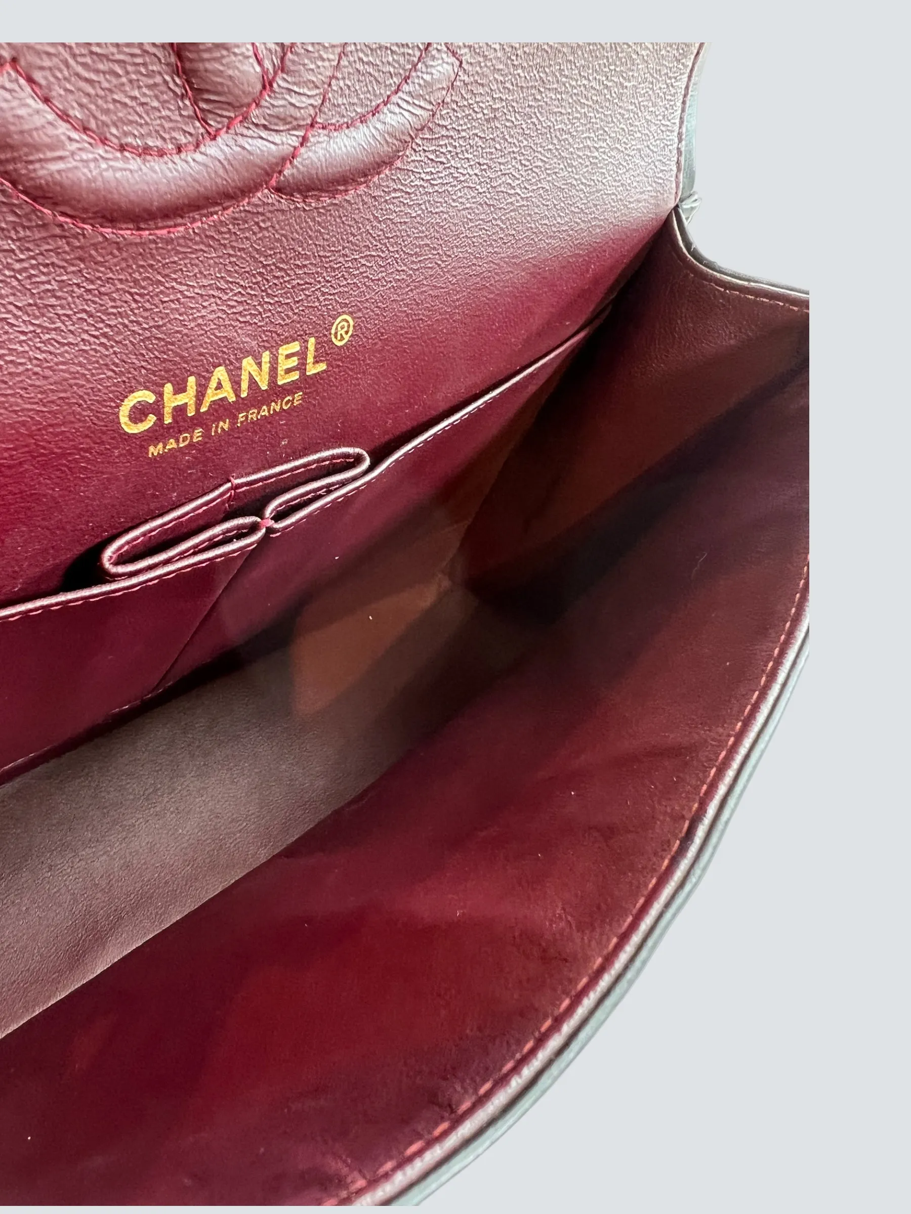 Chanel Black Lambskin Leather Medium Double Flap