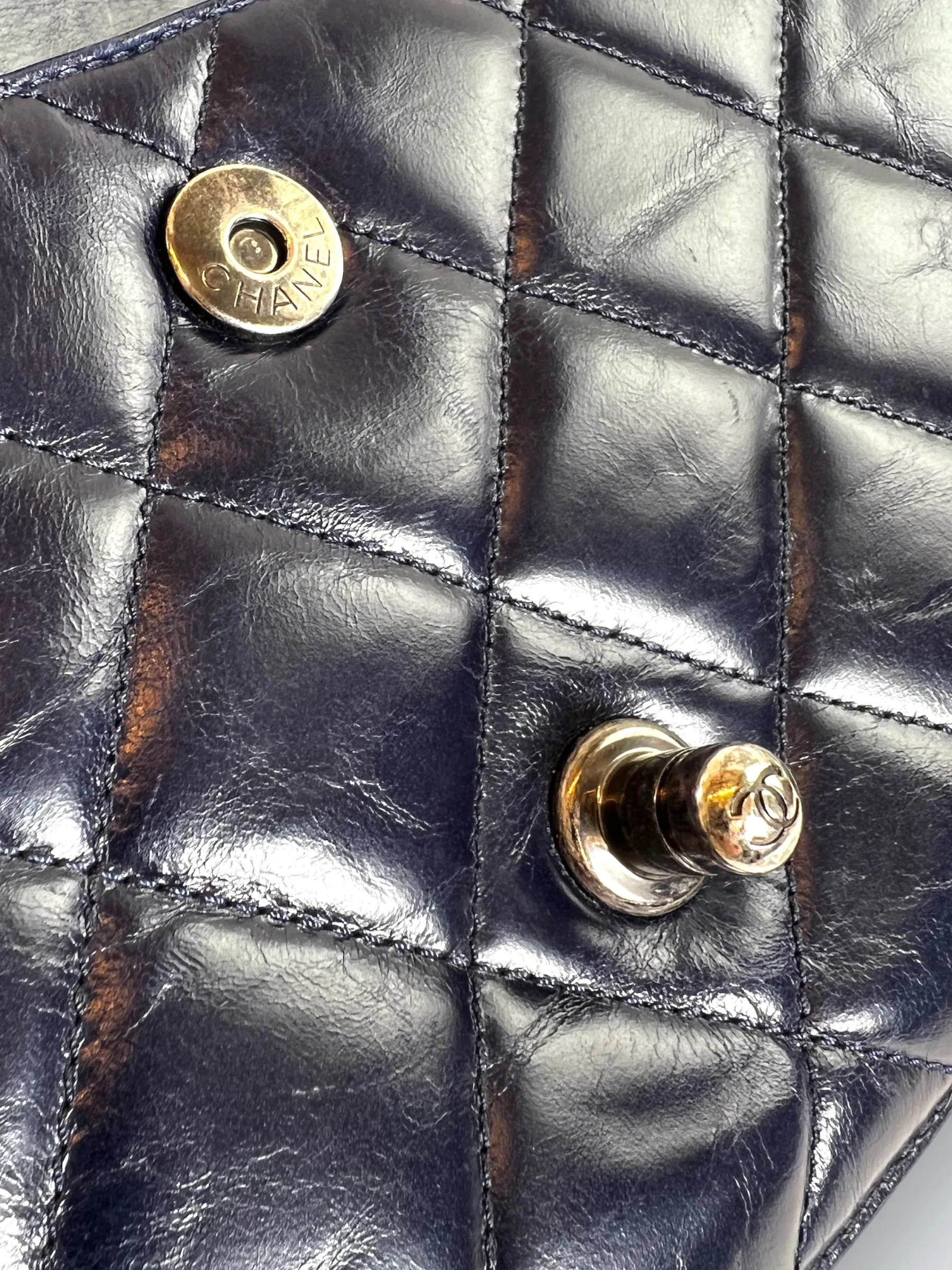 Chanel Perfect Edge Navy Blue Bag