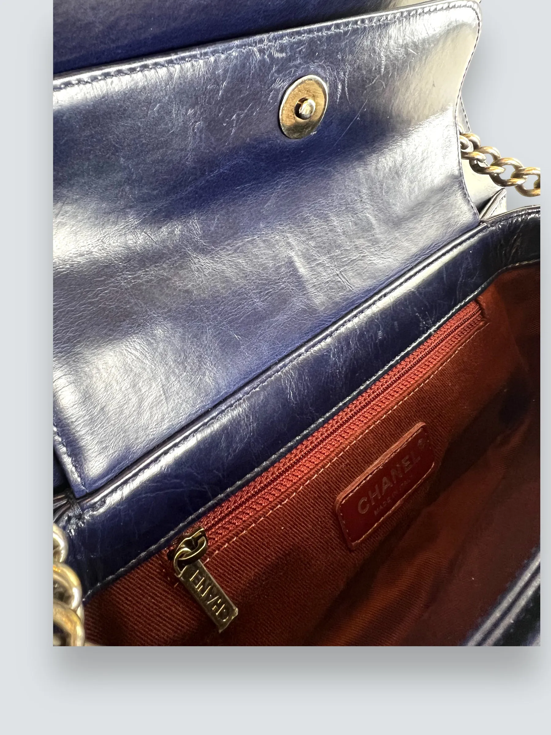 Chanel Perfect Edge Navy Blue Bag