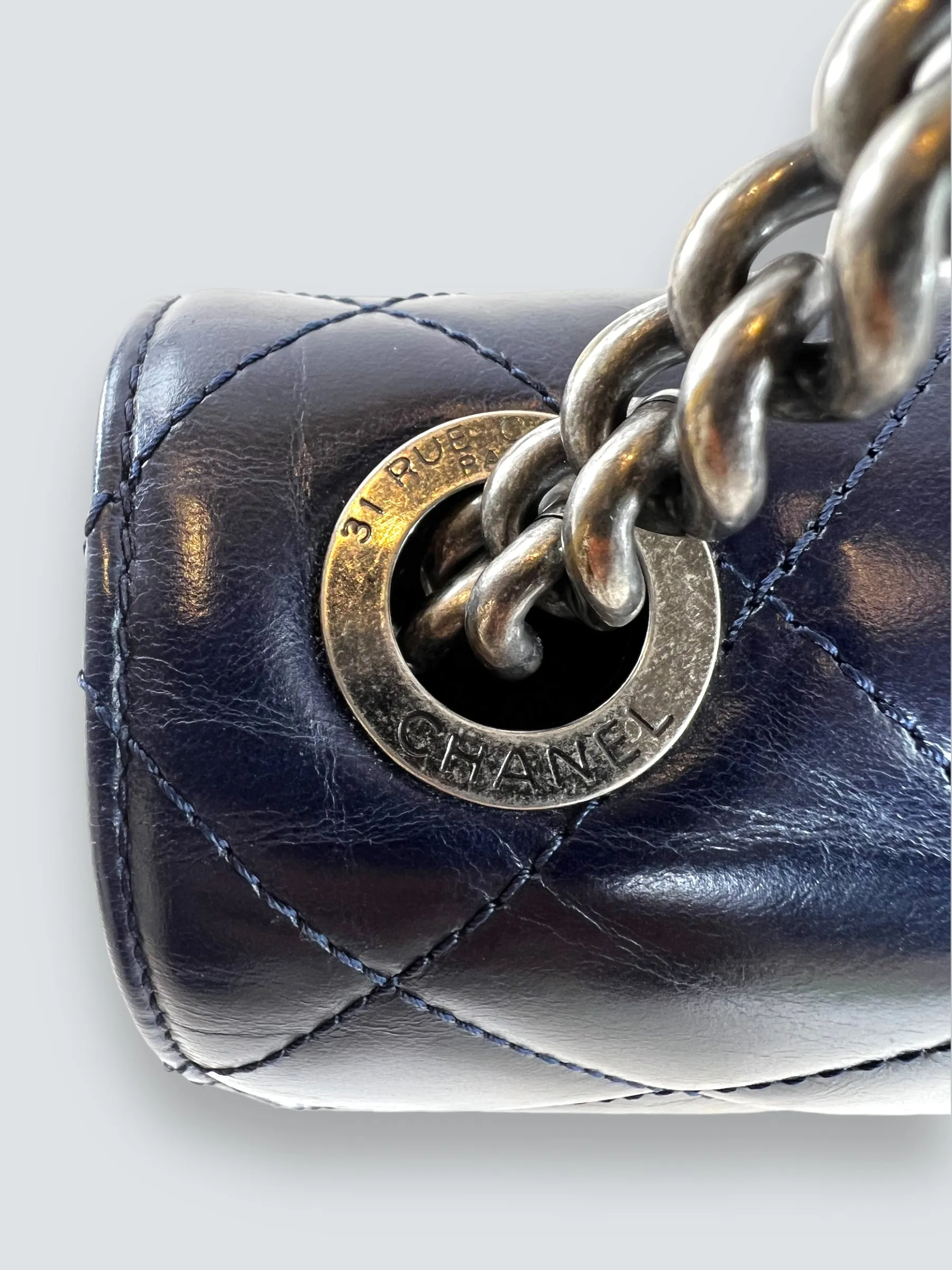 Chanel Perfect Edge Navy Blue Bag