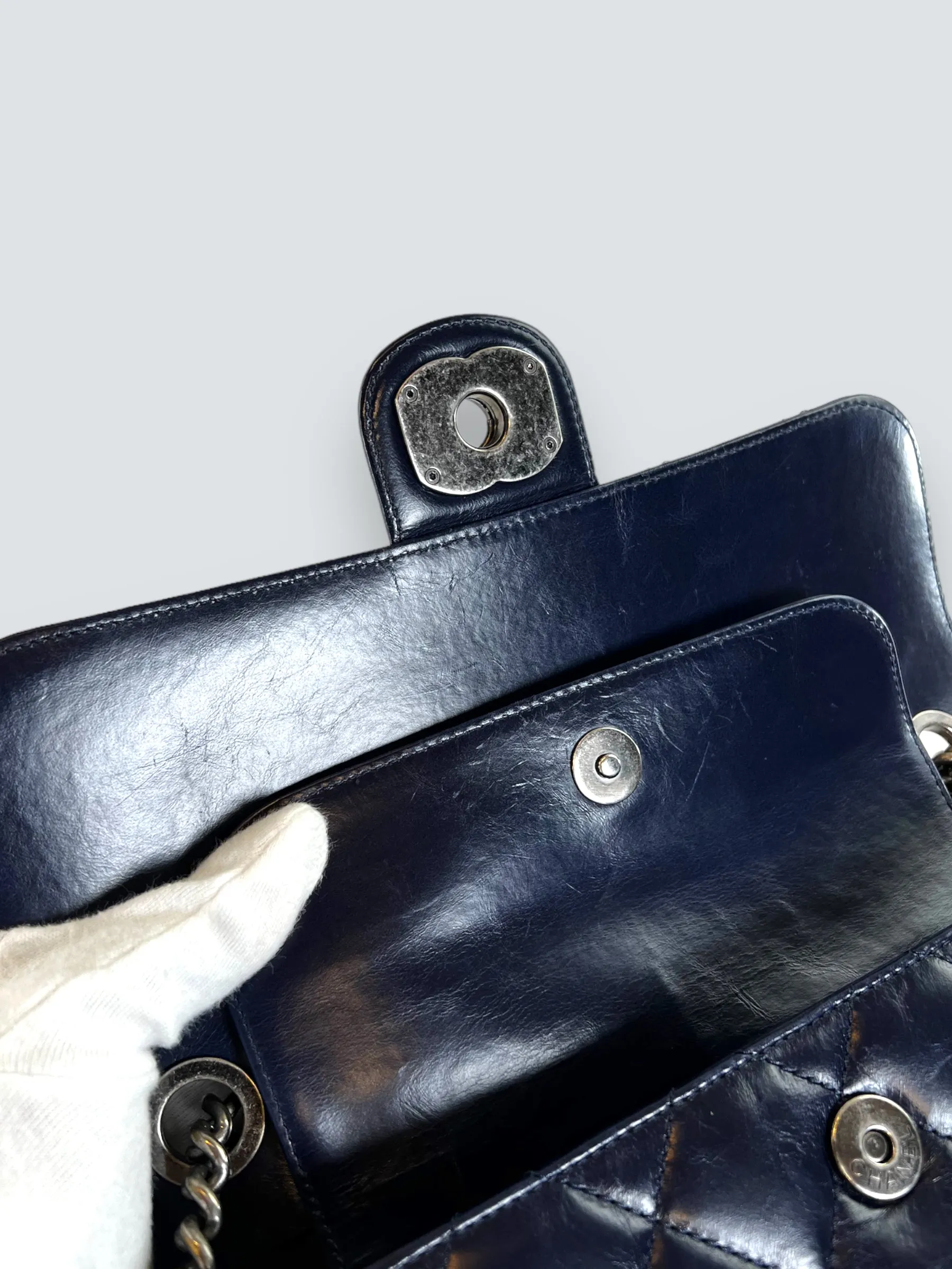Chanel Perfect Edge Navy Blue Bag