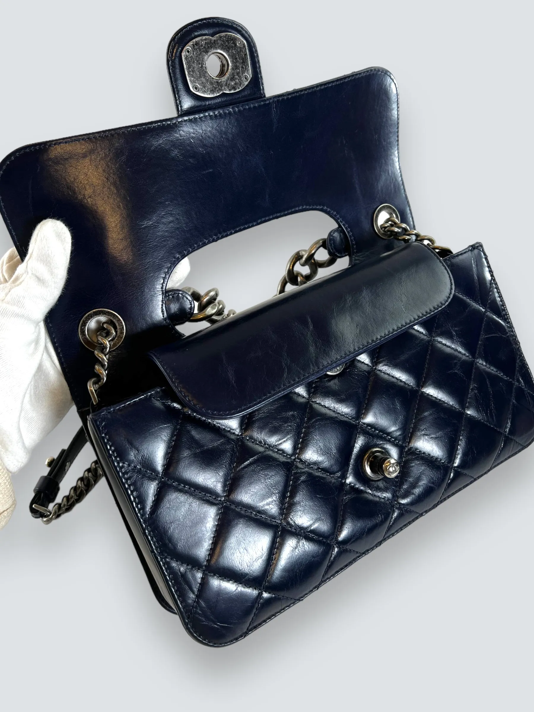 Chanel Perfect Edge Navy Blue Bag