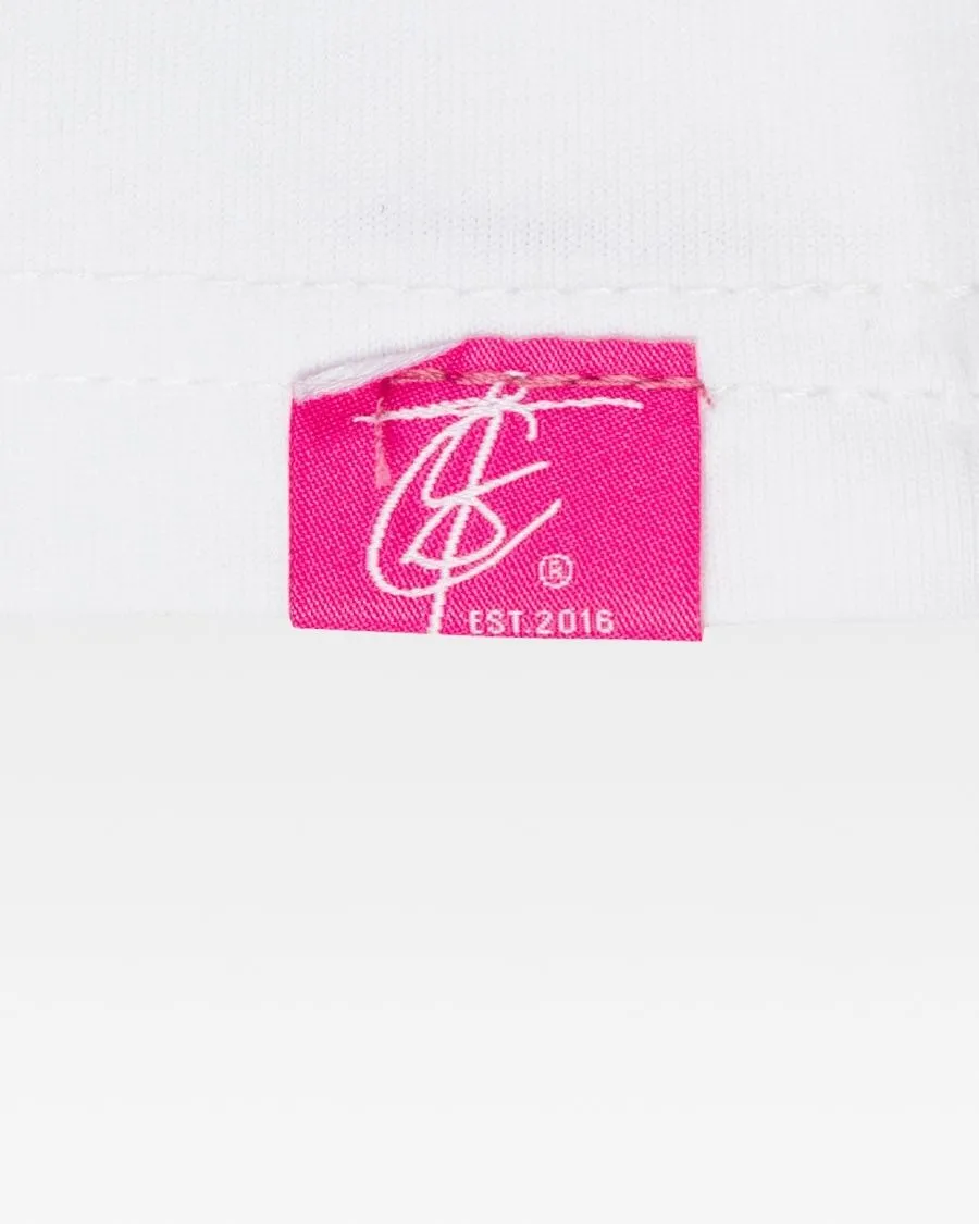 Classic White PINK Miami Travel Tee