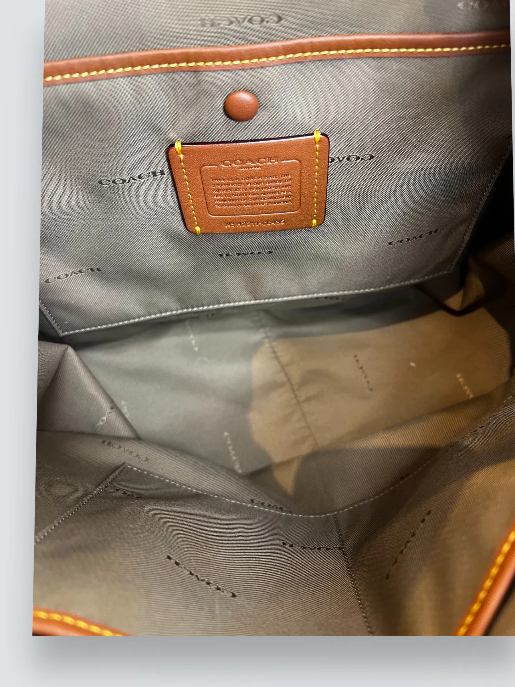 Coach Brown Leather Cary Tote