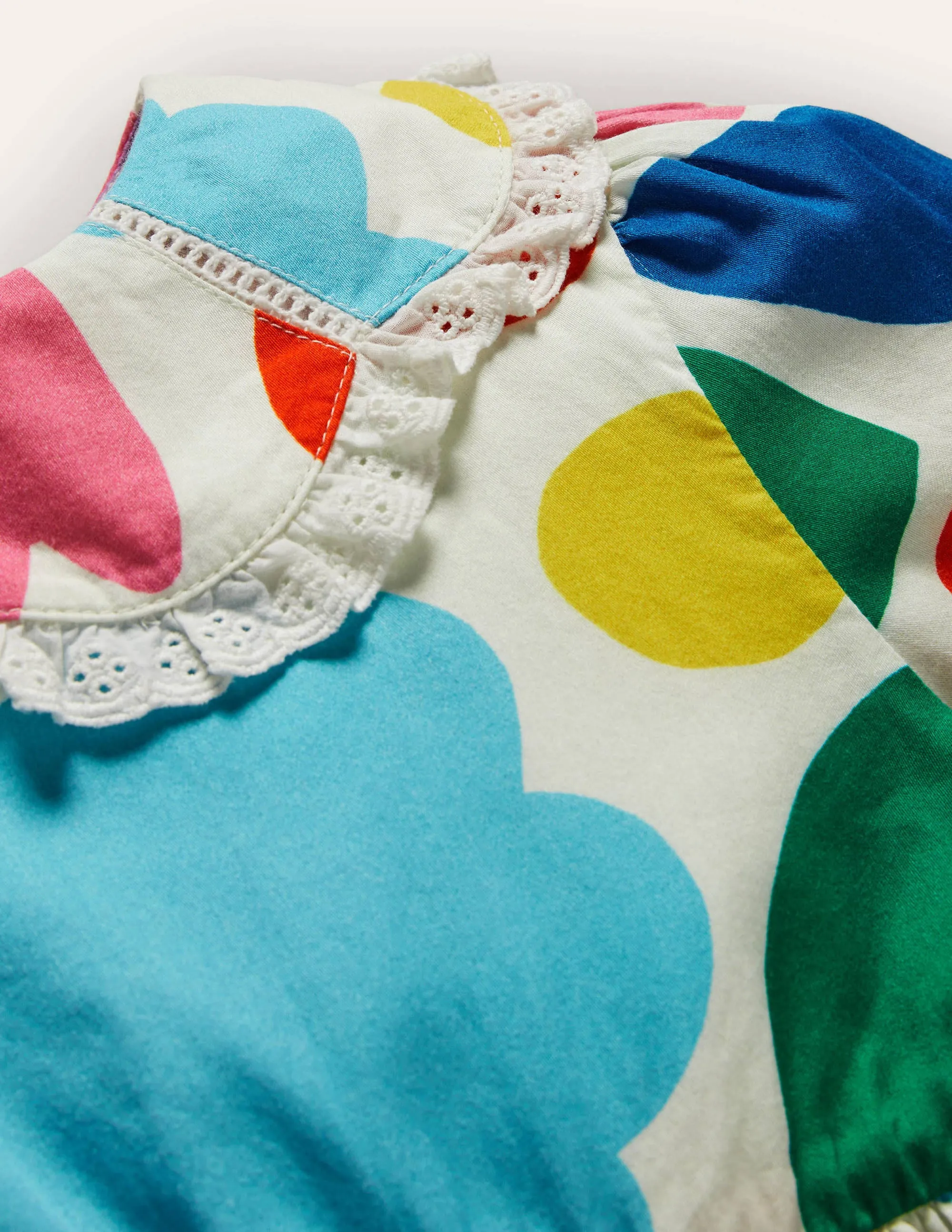 Collared Woven Dress-Multi Painted Floral