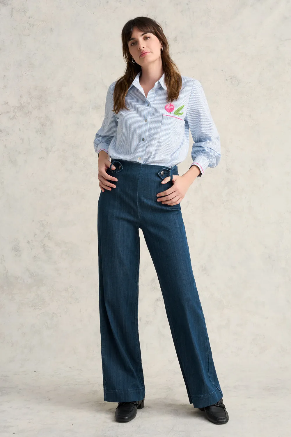 Cotton Seersucker Shirt - Jean