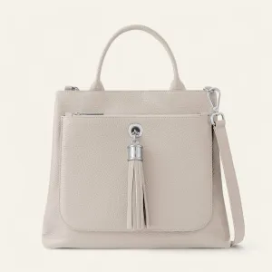 Dahlia Tote | Porcelain with Silver hardware