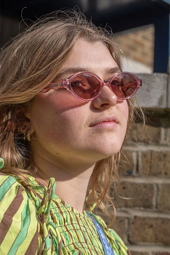 Damson Madder Wavy Pink Sunglasses