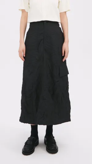 Distort Pleated Military Skirt