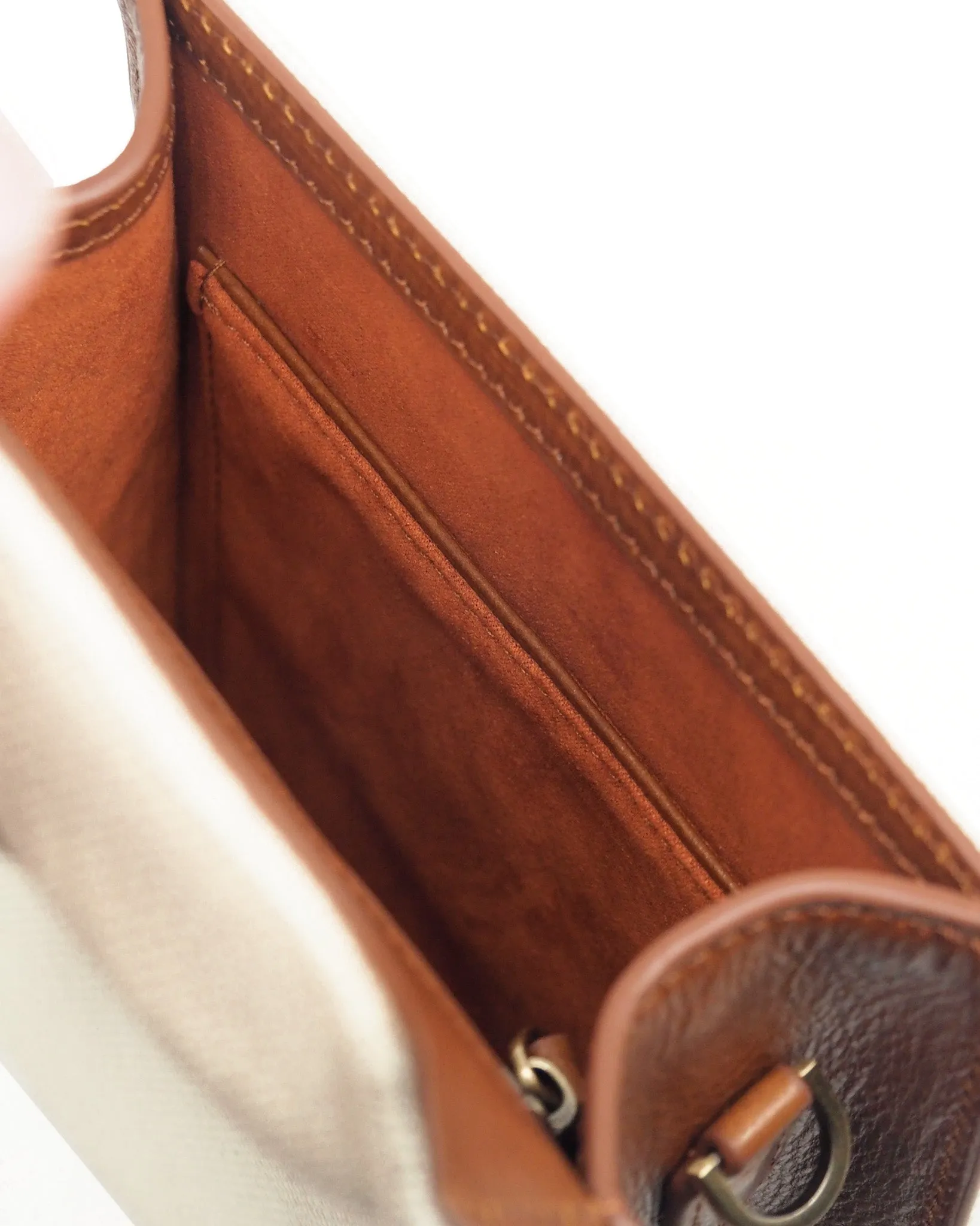 Explorer Canvas Crossbody (Ivory/ Cognac)