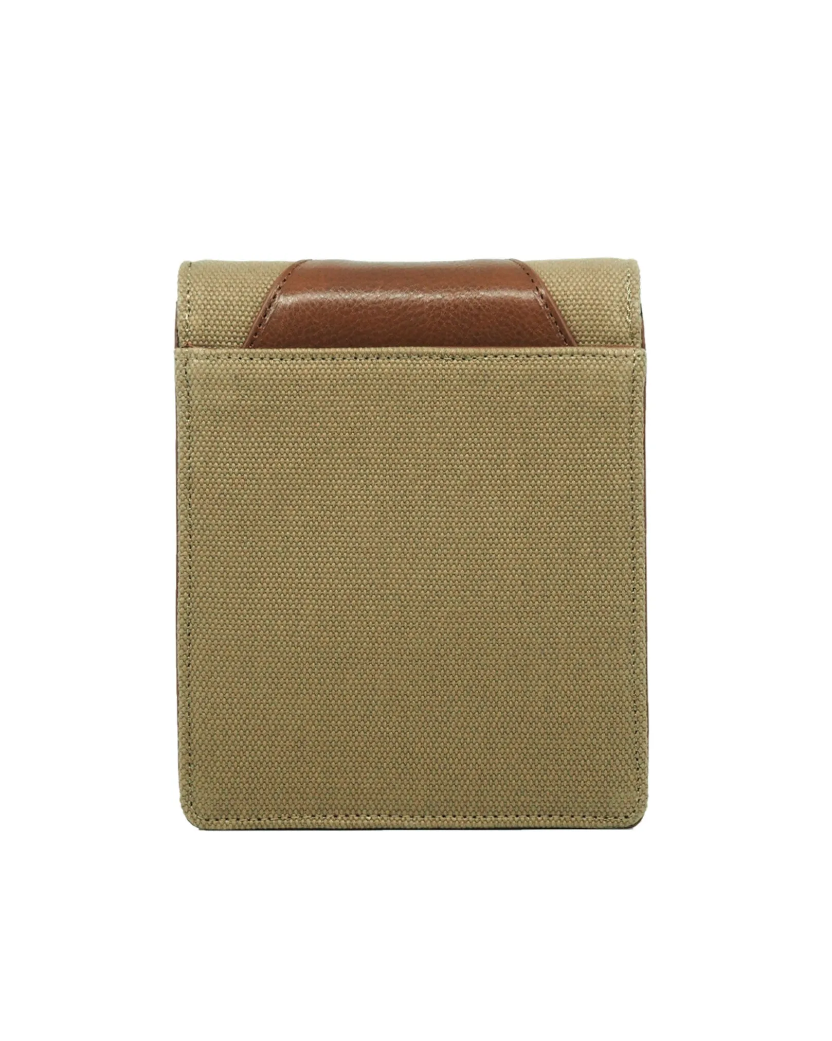 Explorer Canvas Crossbody (Olive Green/ Cognac)