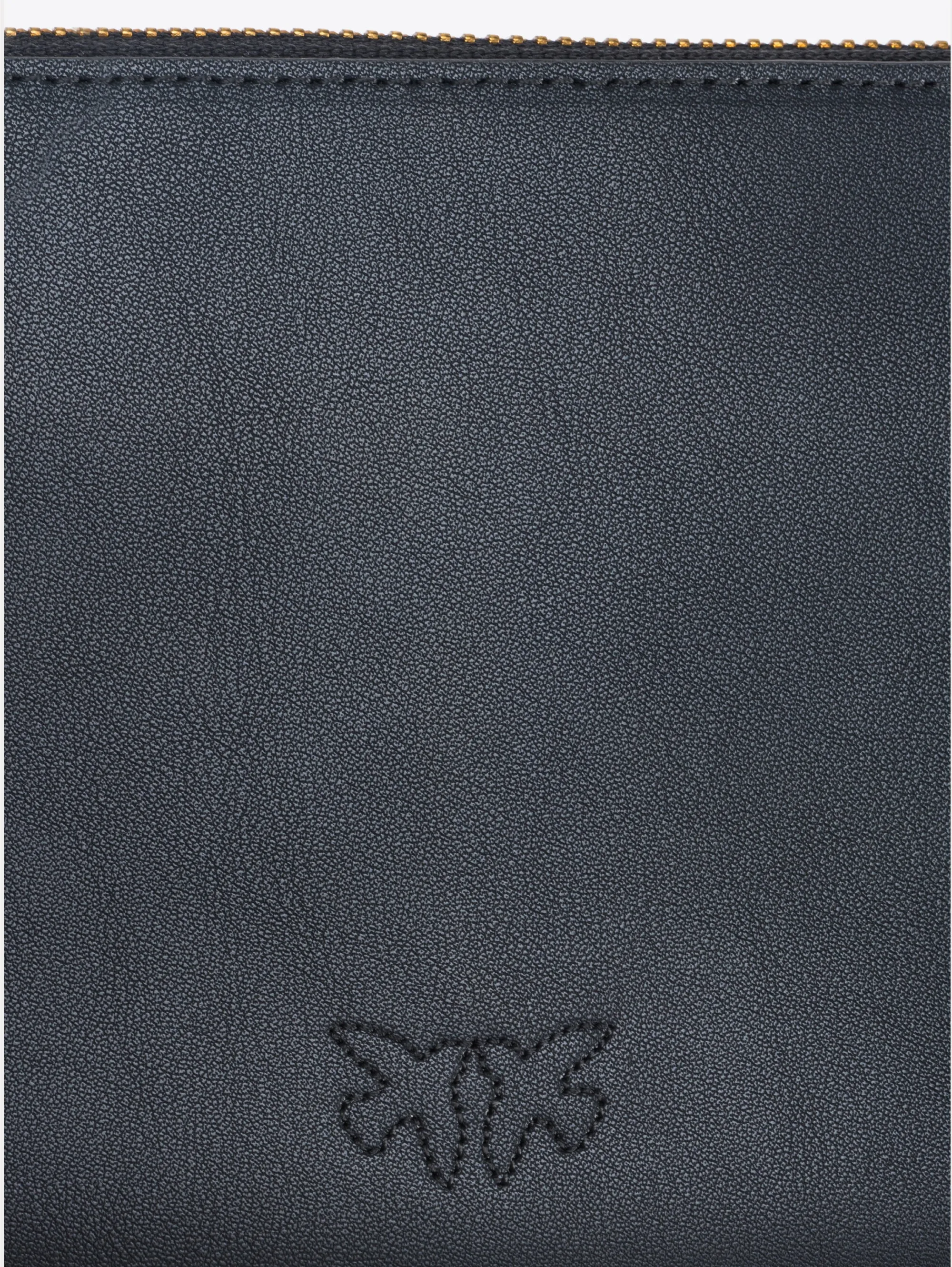 Extended Flat Black Crossbody Bag