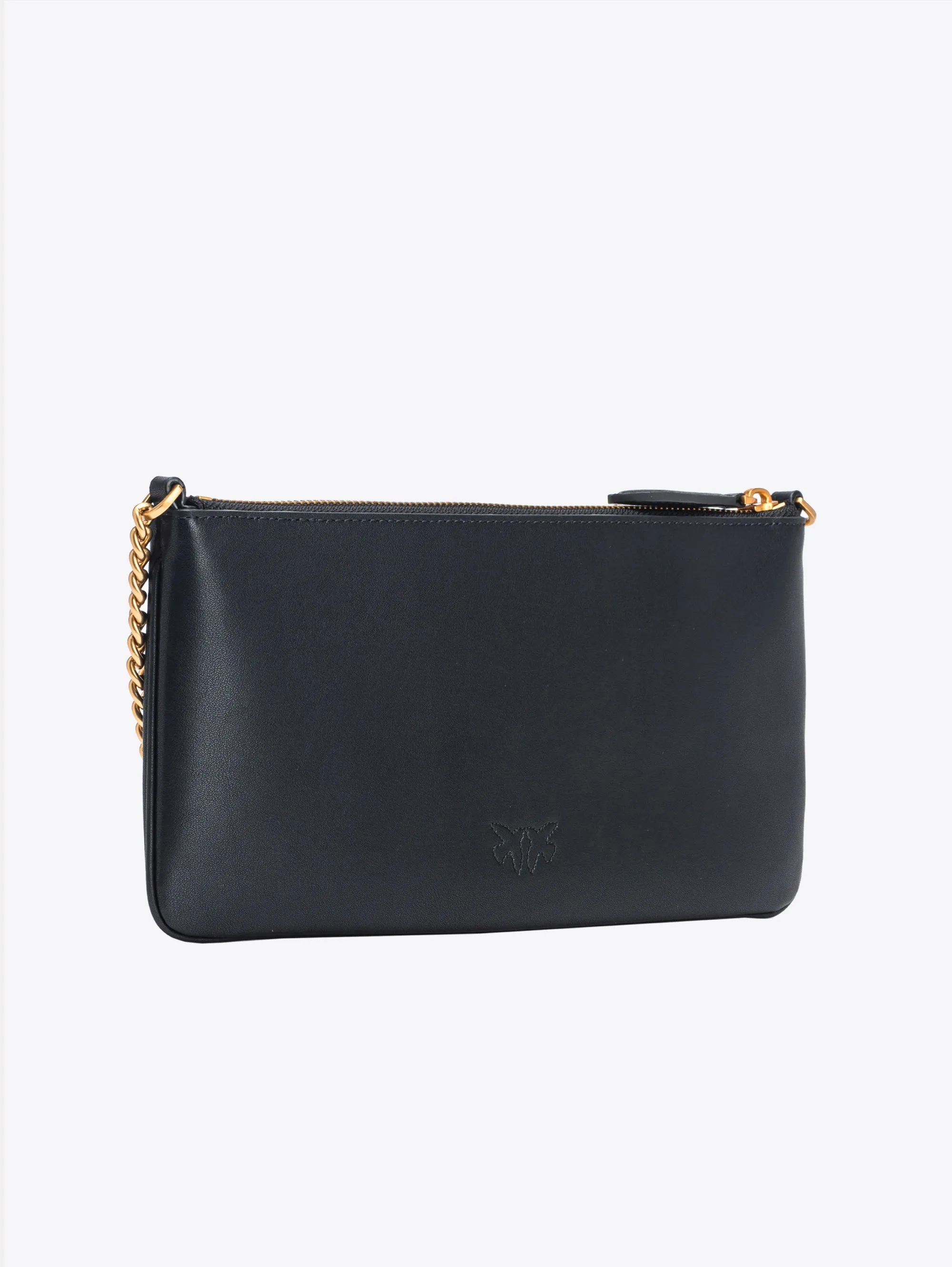 Extended Flat Black Crossbody Bag