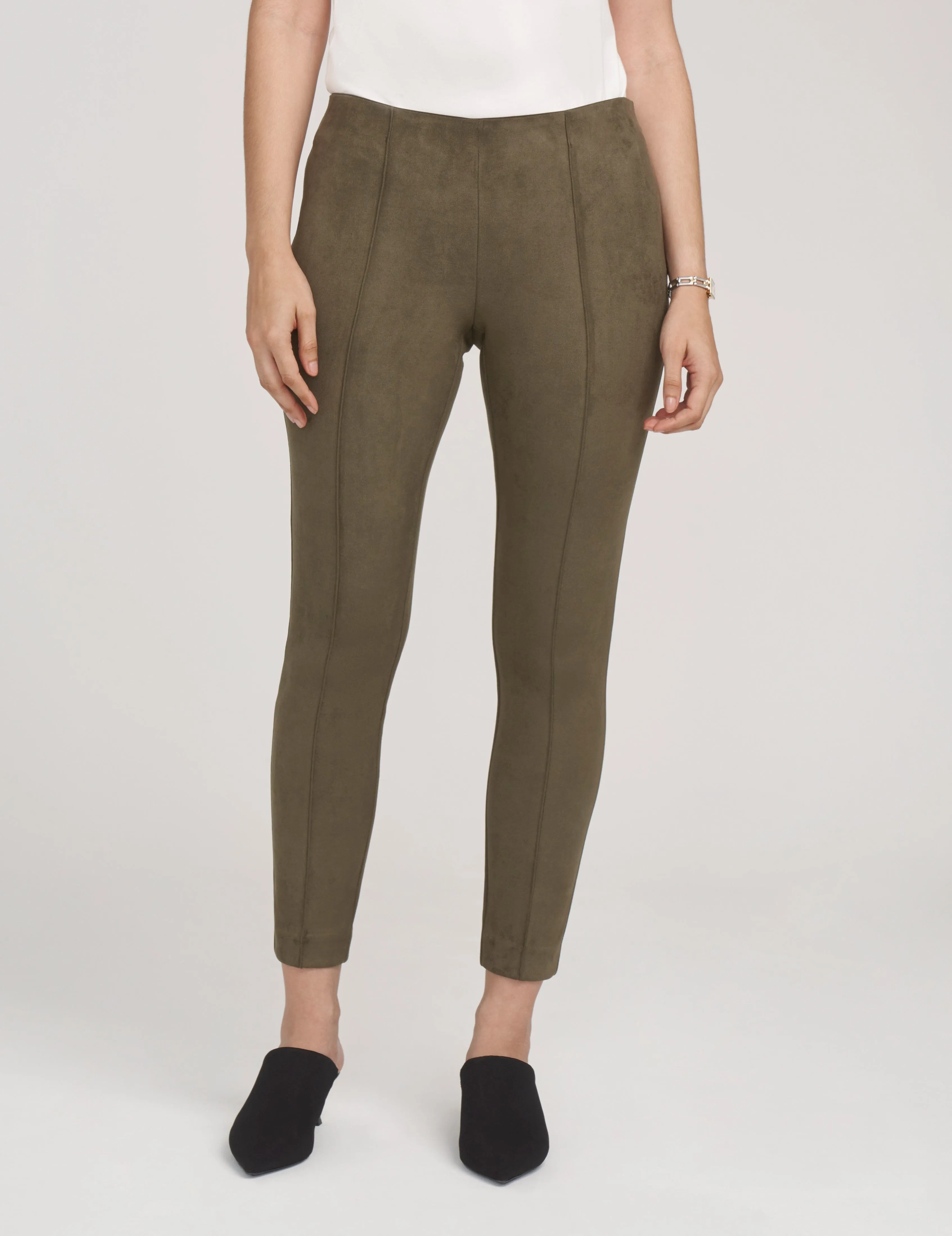 Faux Suede Pull-On Hollywood Slim Ankle- Sale