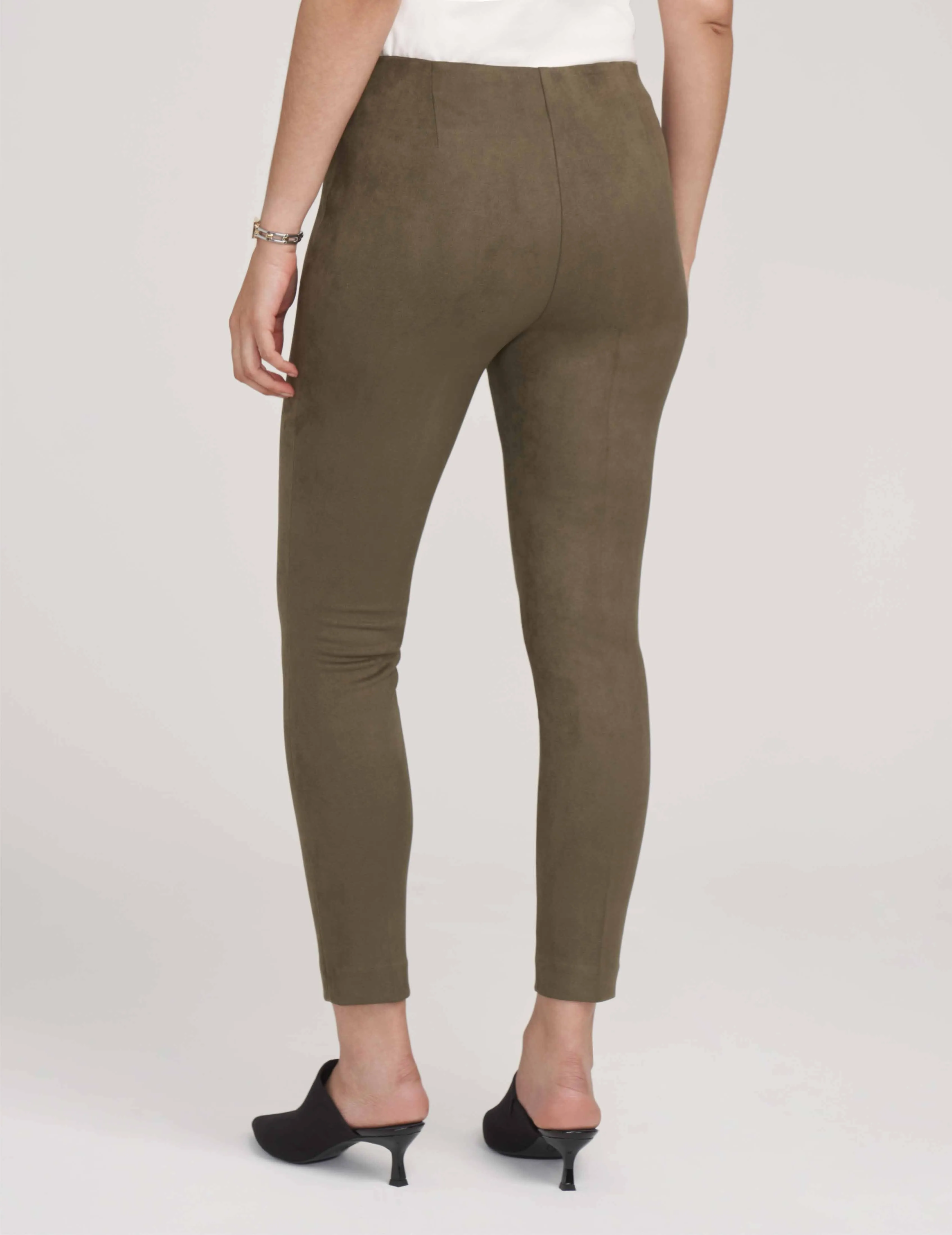 Faux Suede Pull-On Hollywood Slim Ankle- Sale