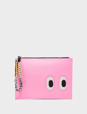 Fidelio Soft Neon Pink Leather Pouch - Look Up 👀