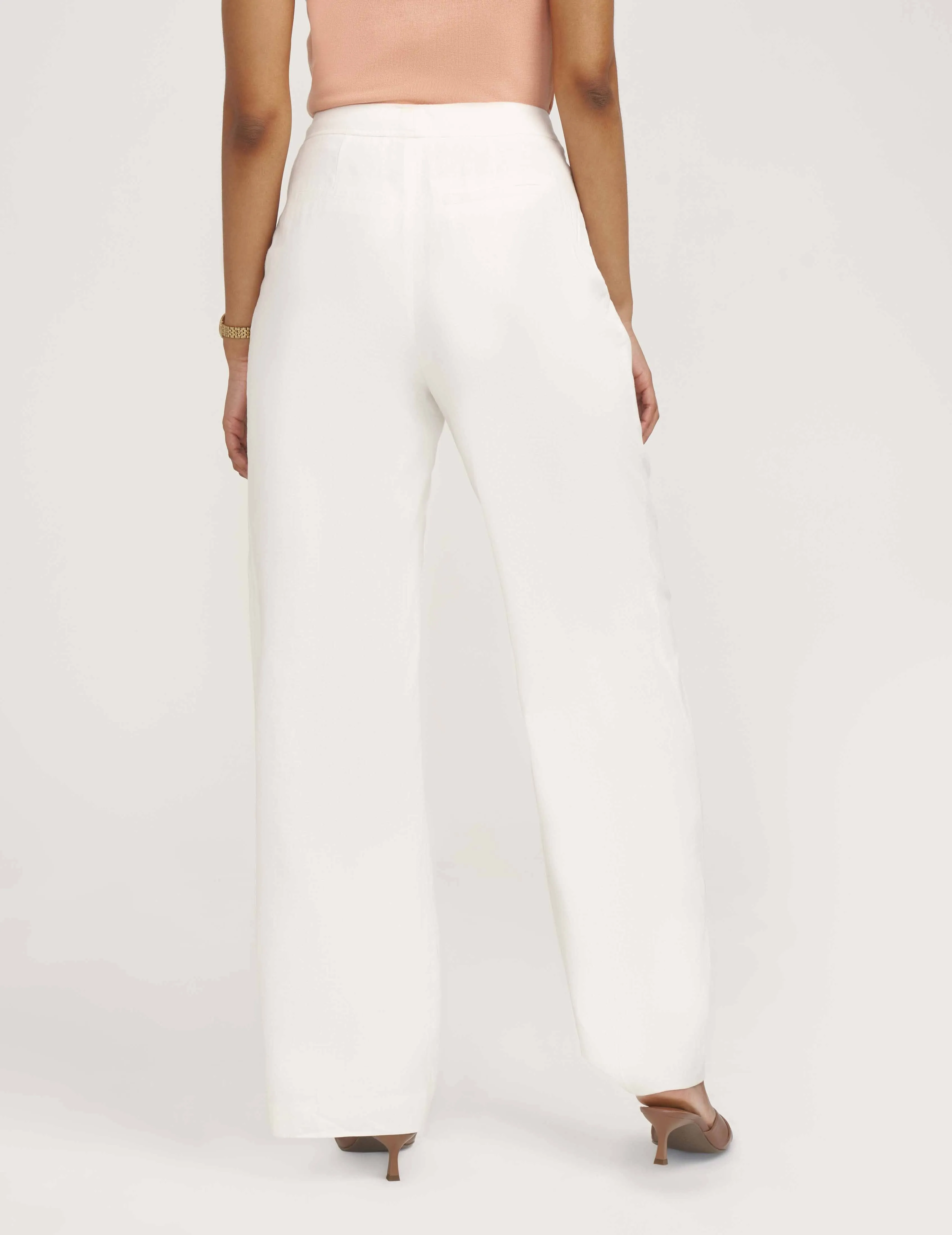 Fly Front Wide Leg Trouser- Sale