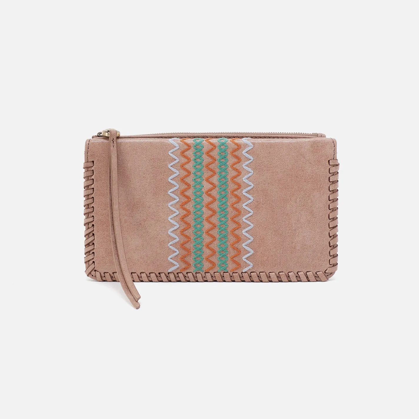 Foray Large Wallet In Buffed Leather - Hazel