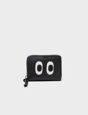 Frodo Black Leather Zip Around Wallet - Look Up 👀