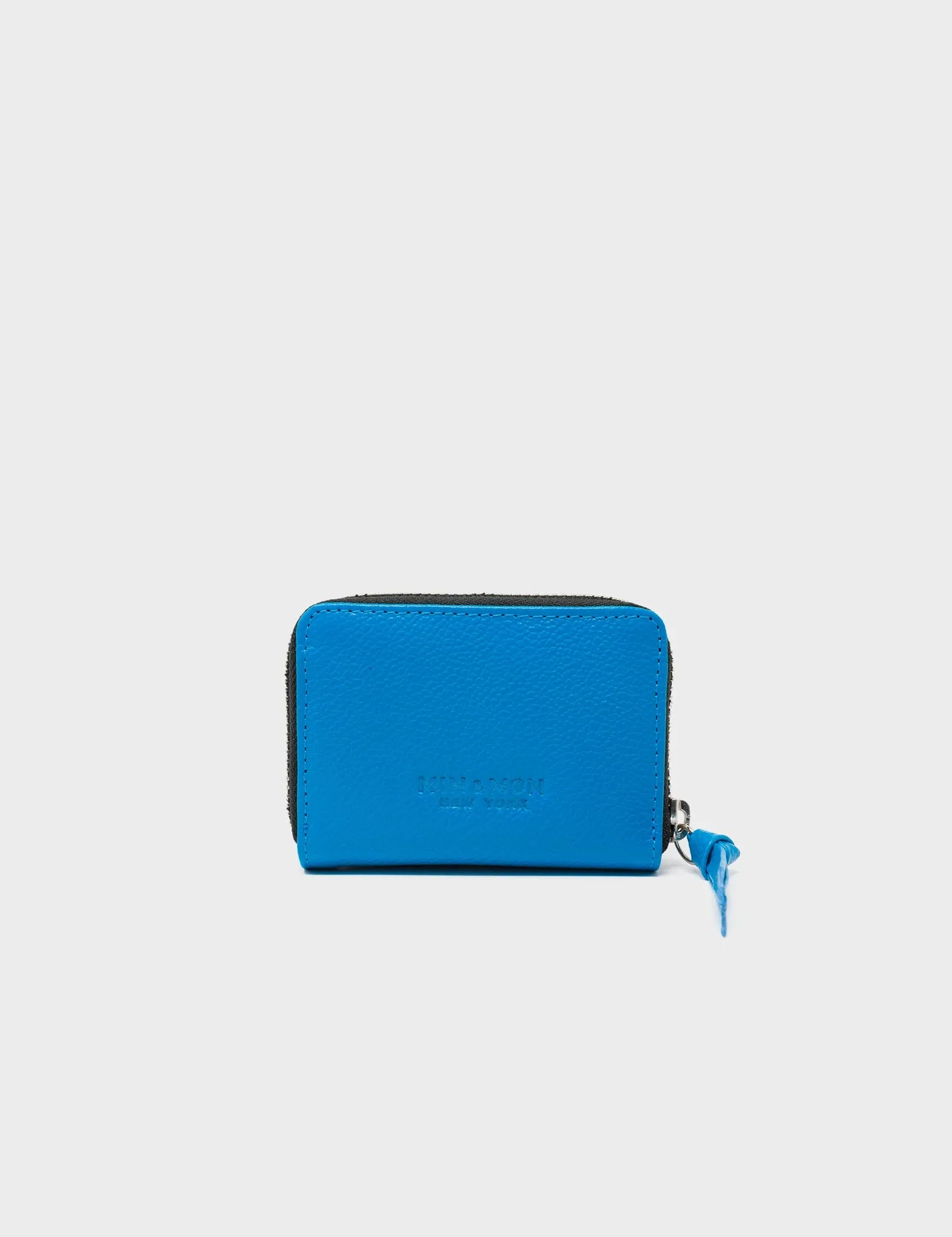 Frodo Hawaii Blue Leather Zip Around Wallet - Eye Love New York Embroidery