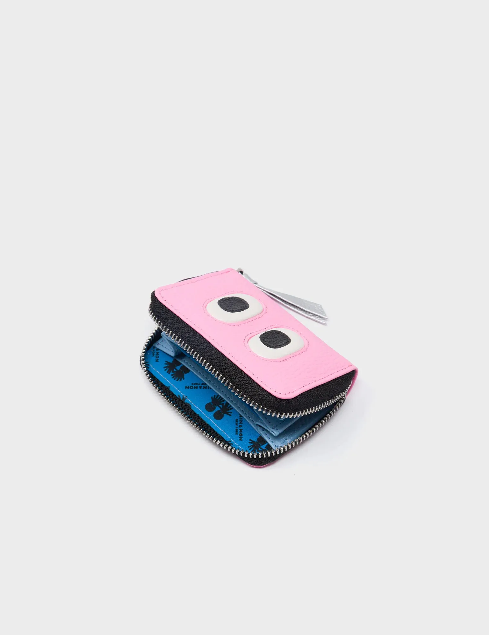 Frodo Soft Neon Pink Leather Zip Around Wallet - Look Up 👀