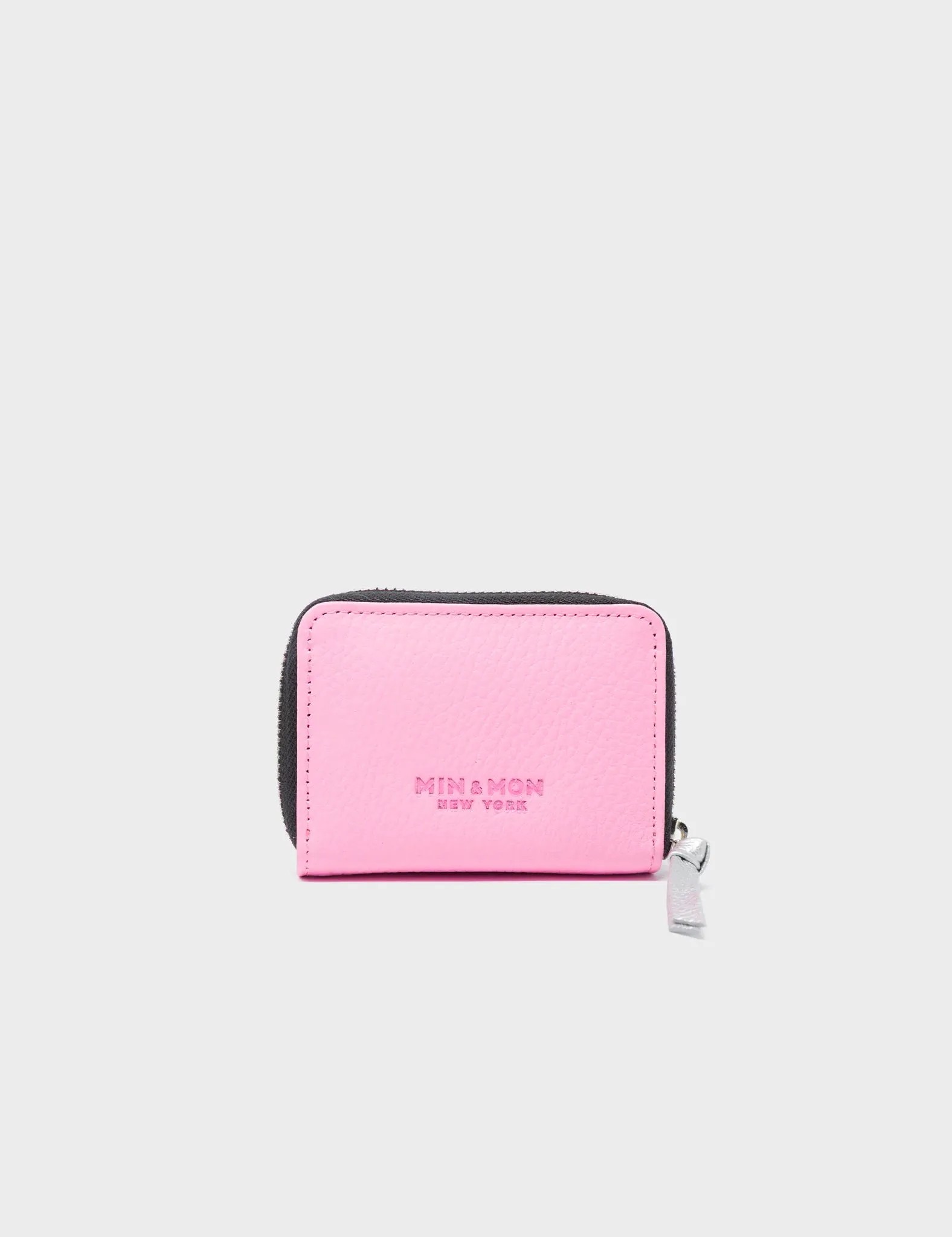 Frodo Soft Neon Pink Leather Zip Around Wallet - Look Up 👀