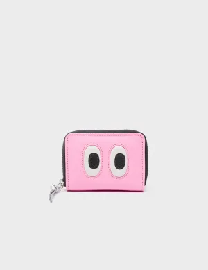 Frodo Soft Neon Pink Leather Zip Around Wallet - Look Up 👀