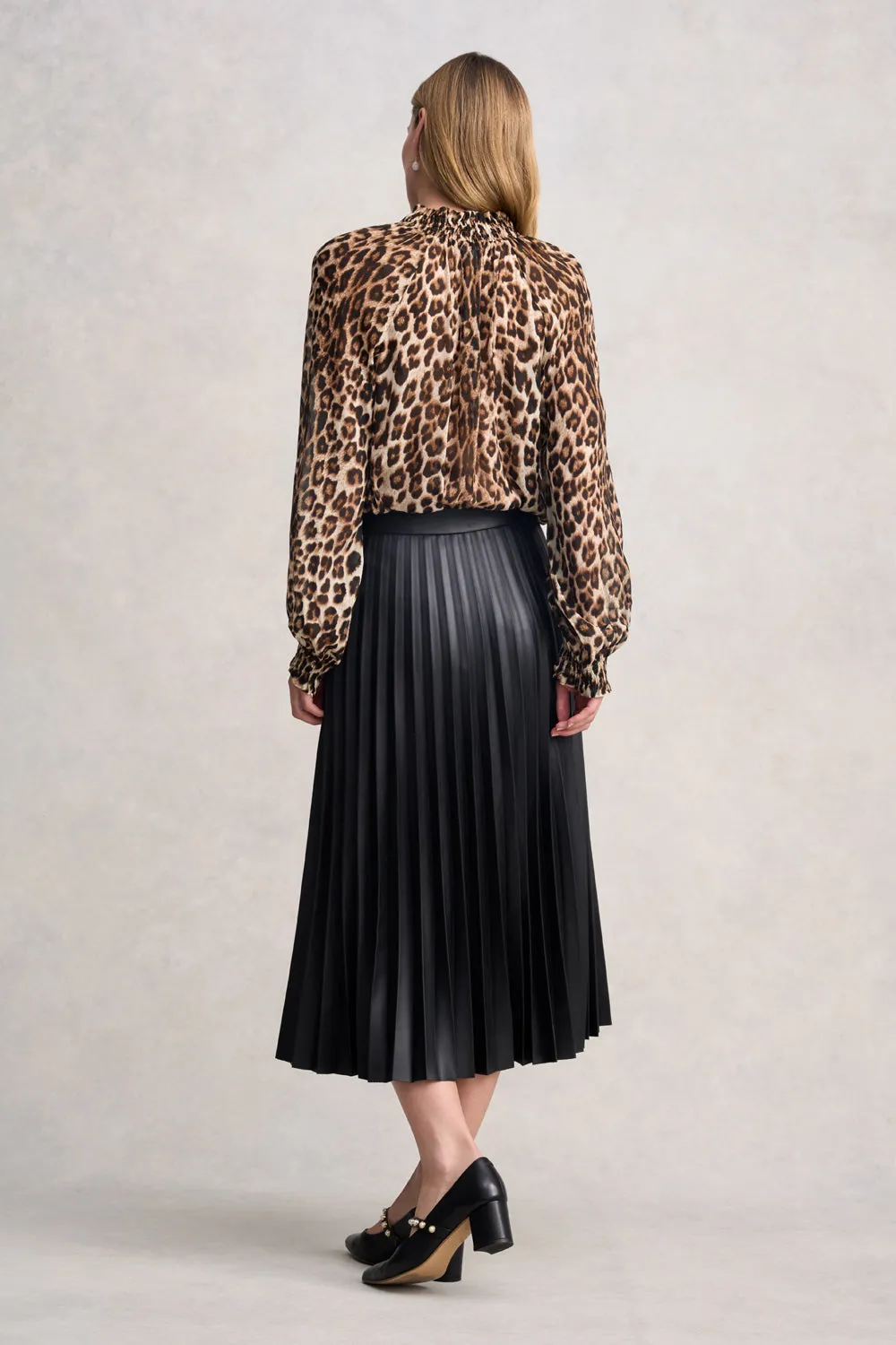 Georgette Blouse - Leopard Print